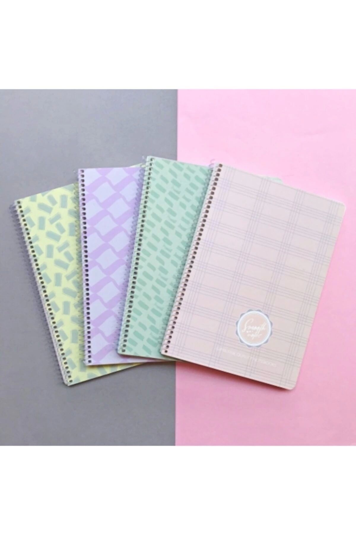 Gıpta Smooth Notes Karton Kapak Spiralli Kareli 80 Yaprak Defter 19x26 Cm