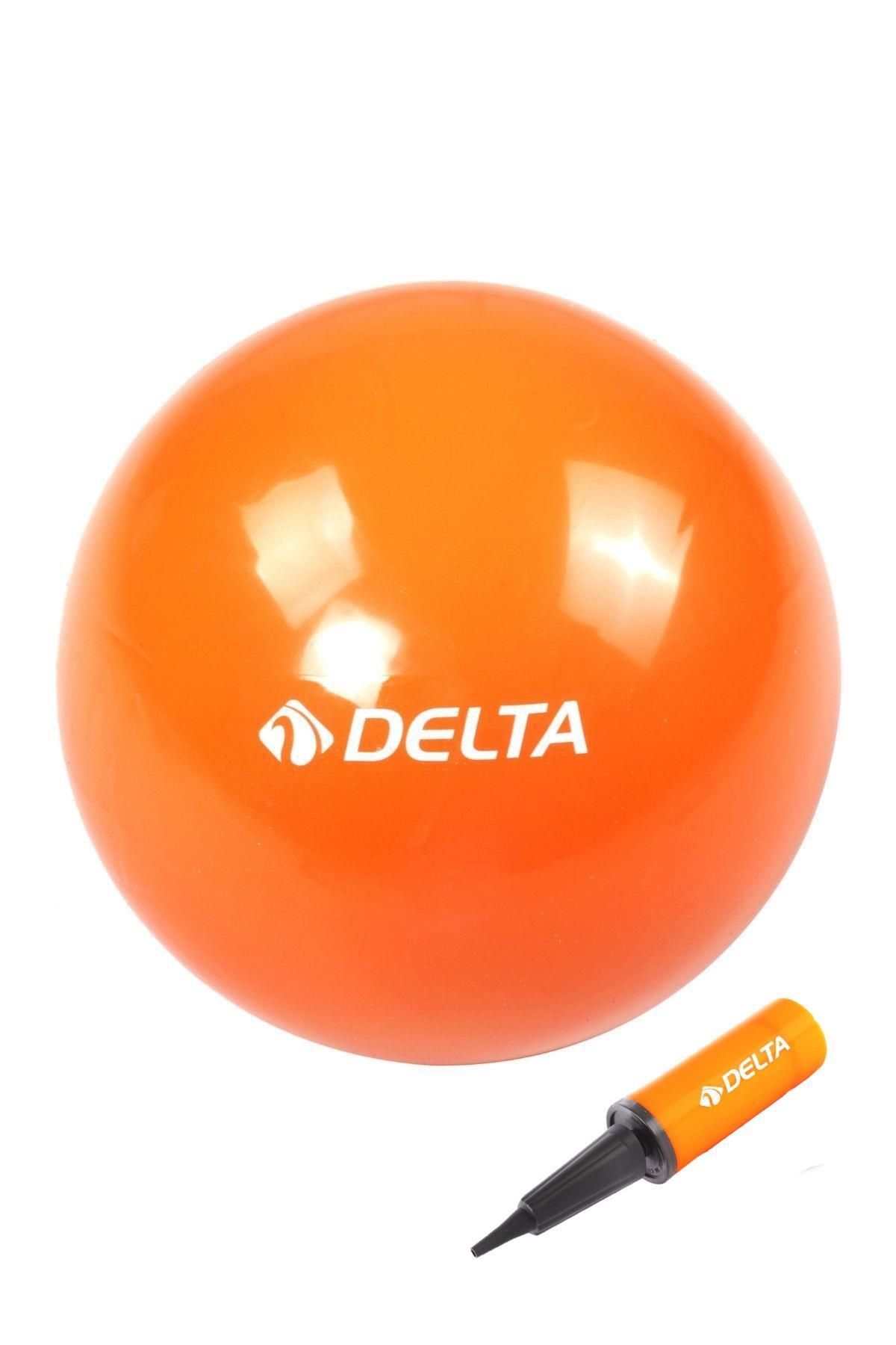 Delta 20 cm Turuncu Pilates Denge Egzersiz Topu + Pilates Topu Pompası
