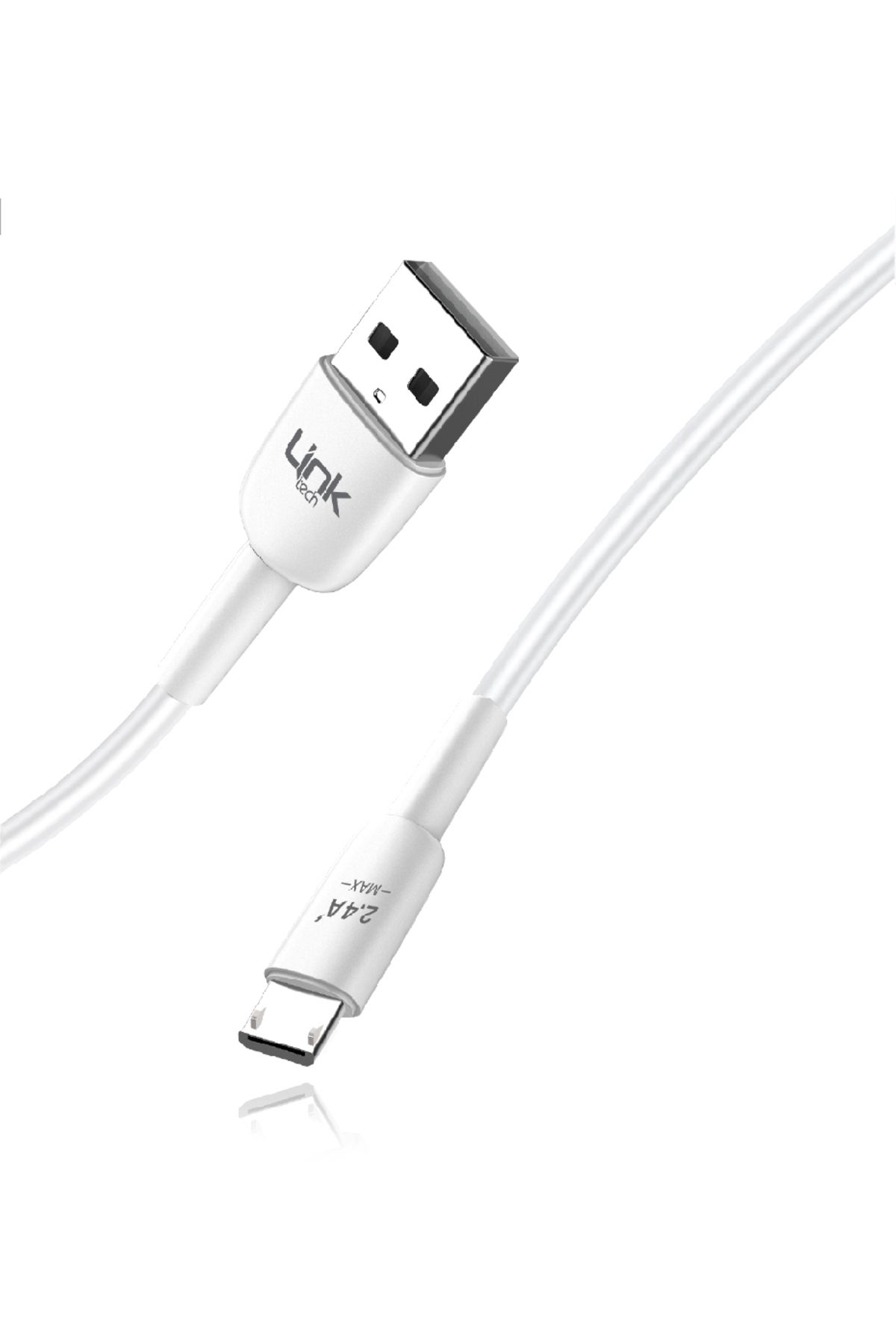 Linktech K600 Soft Fast Micro Usb Data/şarj Kablosu 2.4a 1mt
