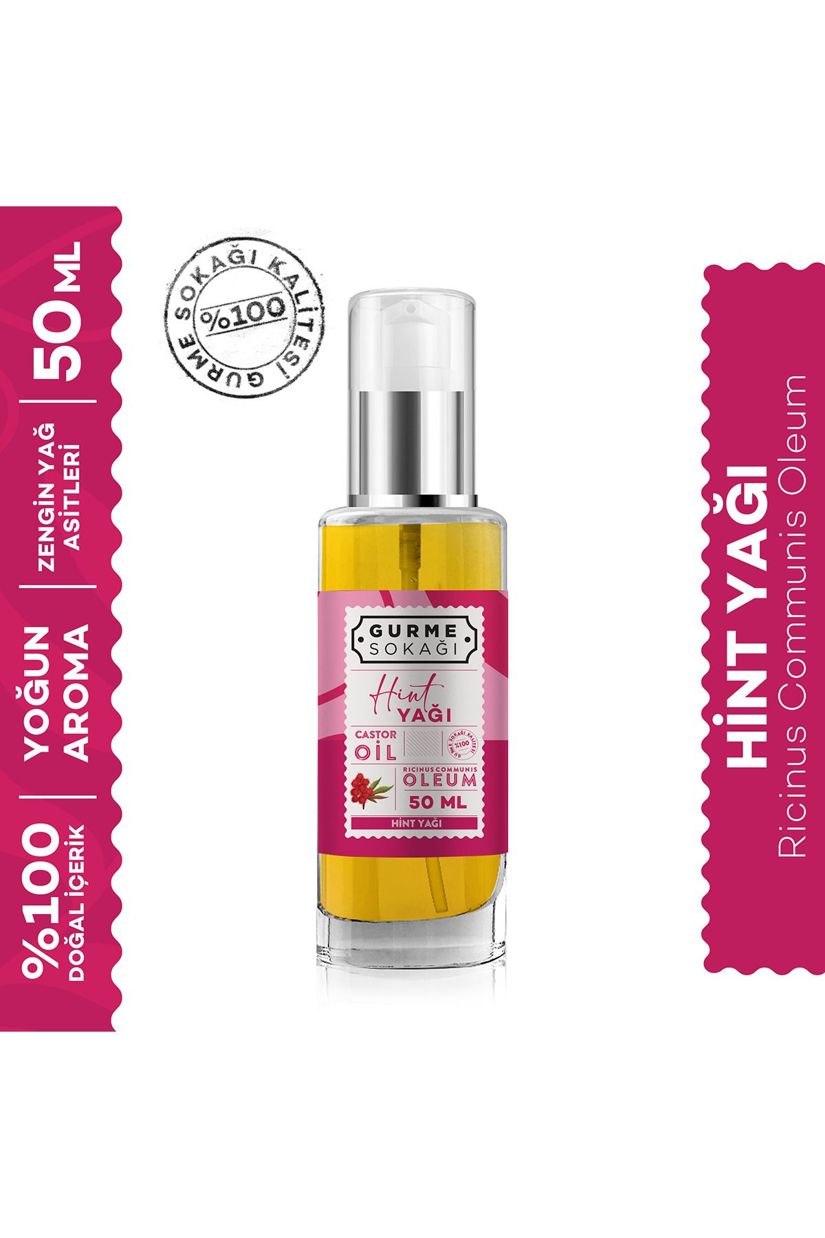 GURME SOKAĞI Hint Yağı 50 ml (SOĞUK SIKIM)