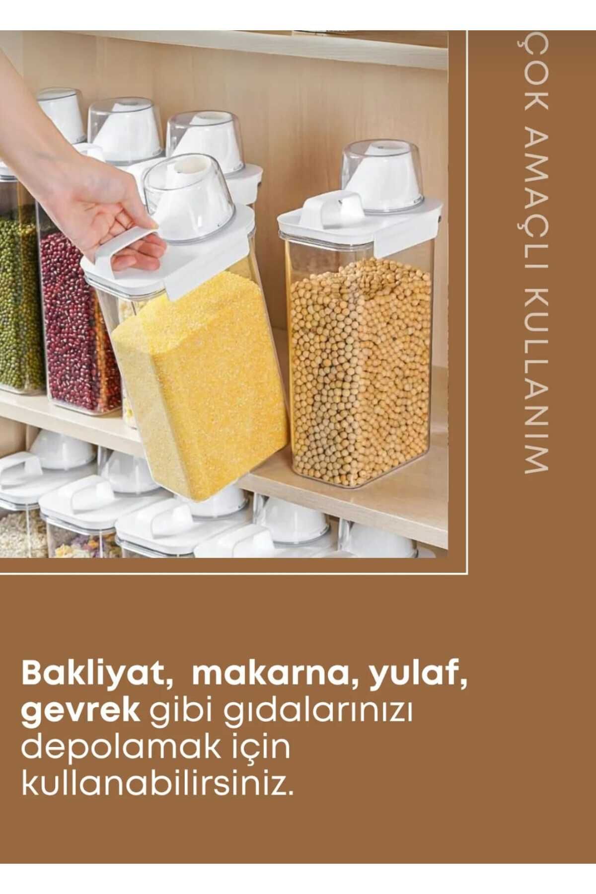 Aura Sızdırmaz erzak-deterjan kabı 1adet 2300ml