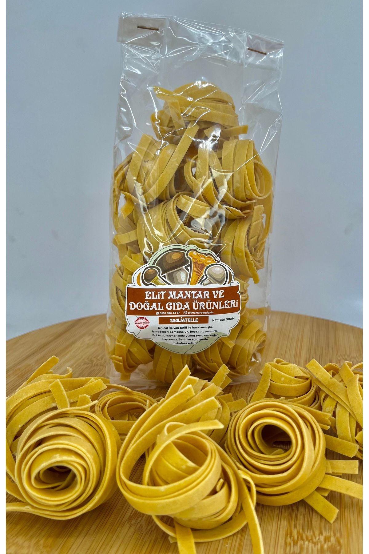 Elit Mantar ve Doğal Gıda Ürünleri Tagliatelle (ORİJİNAL ITALYAN MAKARNA) 2li