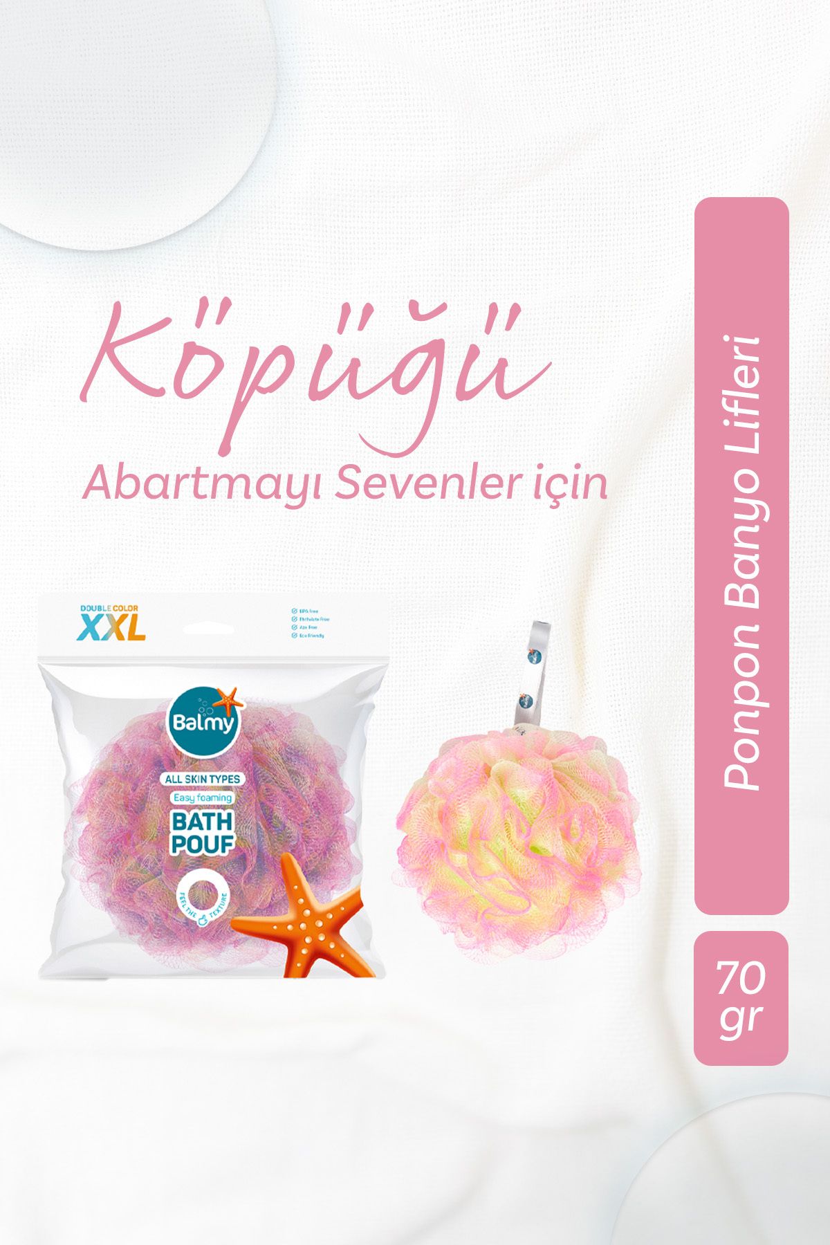 Balmy Banyo Lifi XXlarge Pembe-Sarı