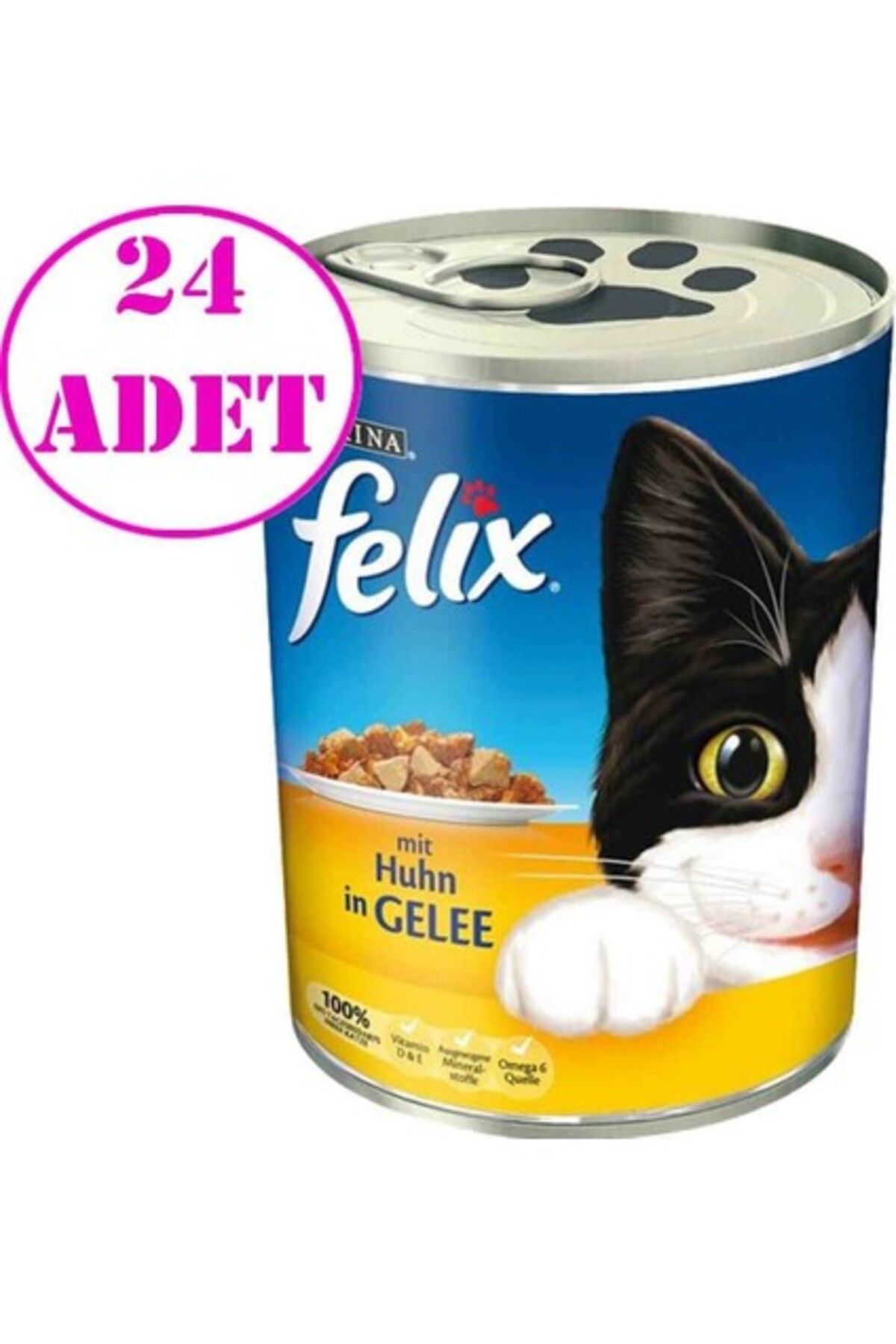 FELIX Tavuklu Kedi Konservesi 400 gr 24 Adet