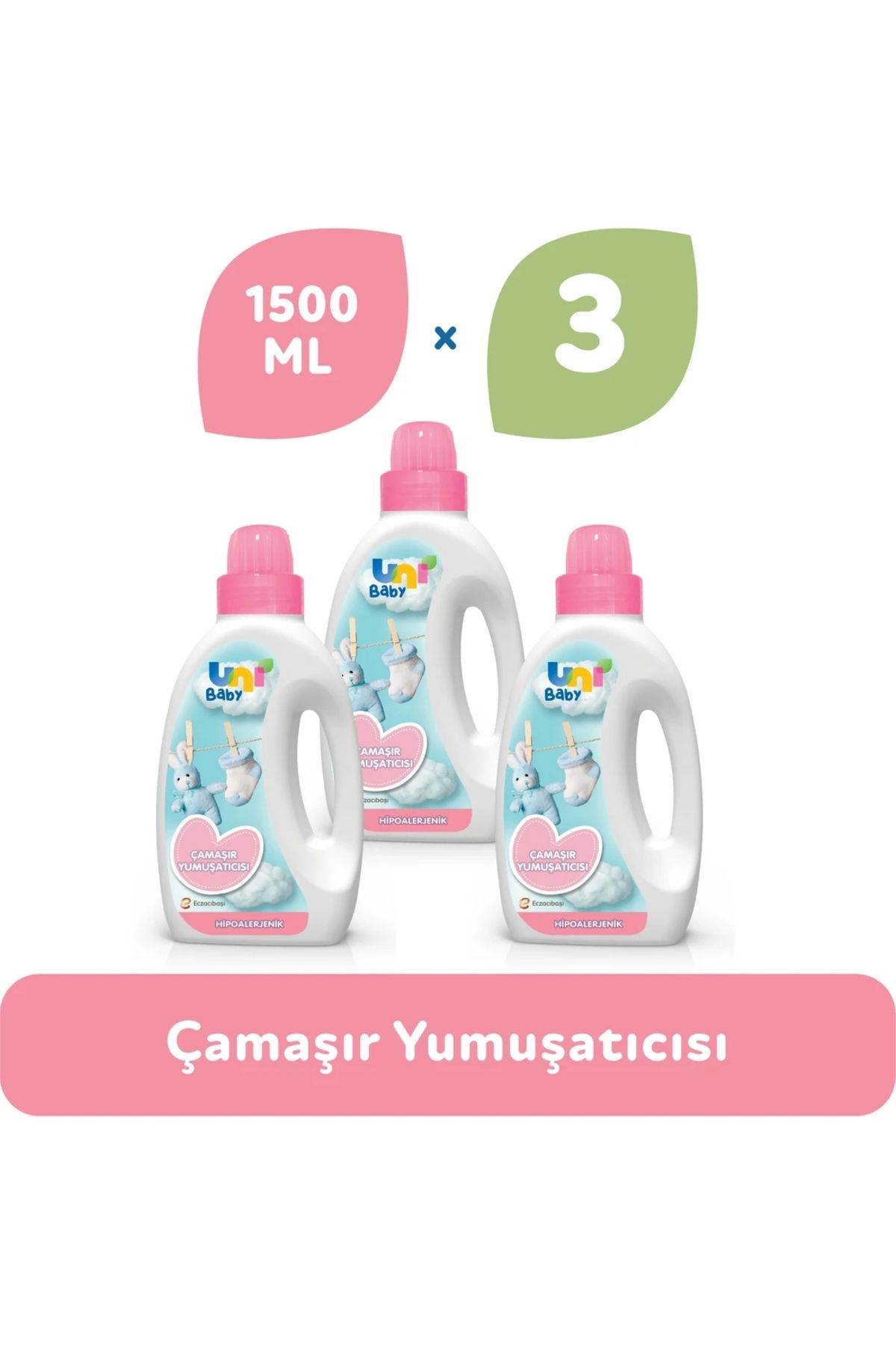 Uni Baby Çamaşır Yumuşatıcı 1500 Ml 3'lü Set