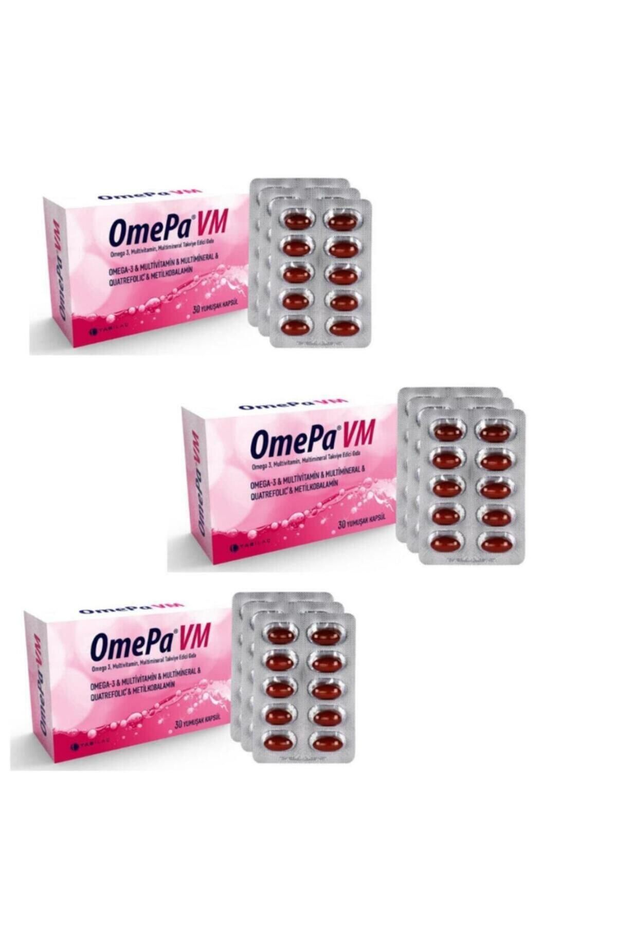 Omepa Vm 30 Yumuşak Kapsül 3'lü Set