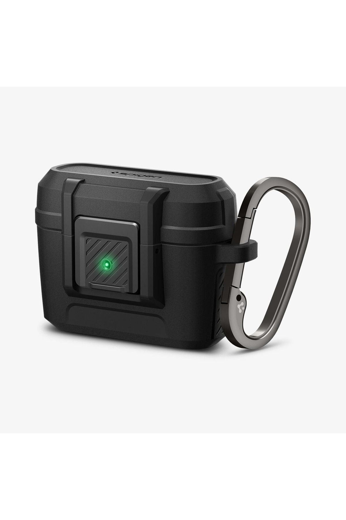 Spigen AirPods Pro (1. nesil) Uyumlu Kılıf Lock Fit Matte Black - ACS04755
