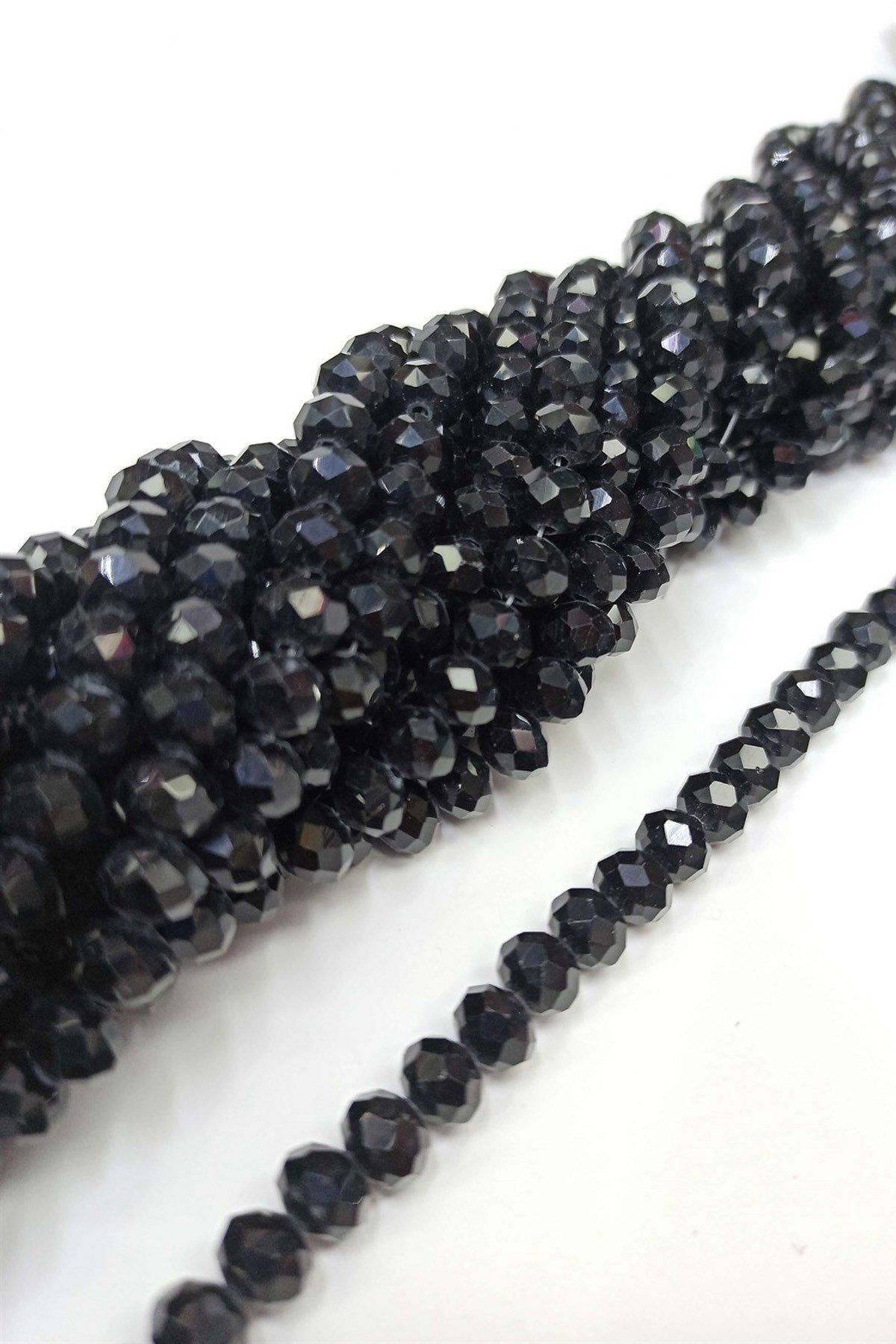 Hayalperest boncuk Siyah Kristal Boncuk 8 Mm