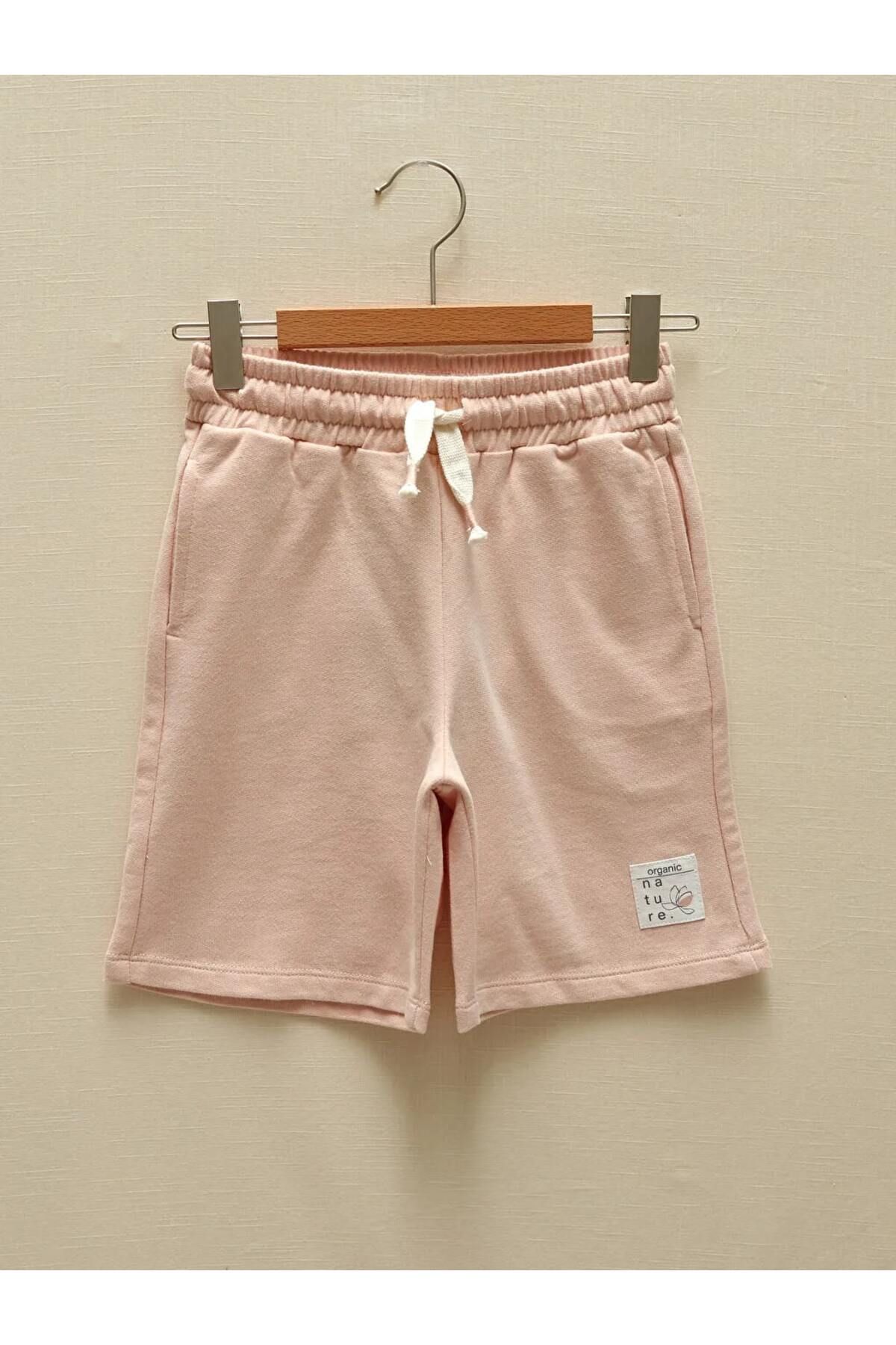 LC Waikiki LCW Kids Pembe Beli Lastikli Kız Çocuk Şort
