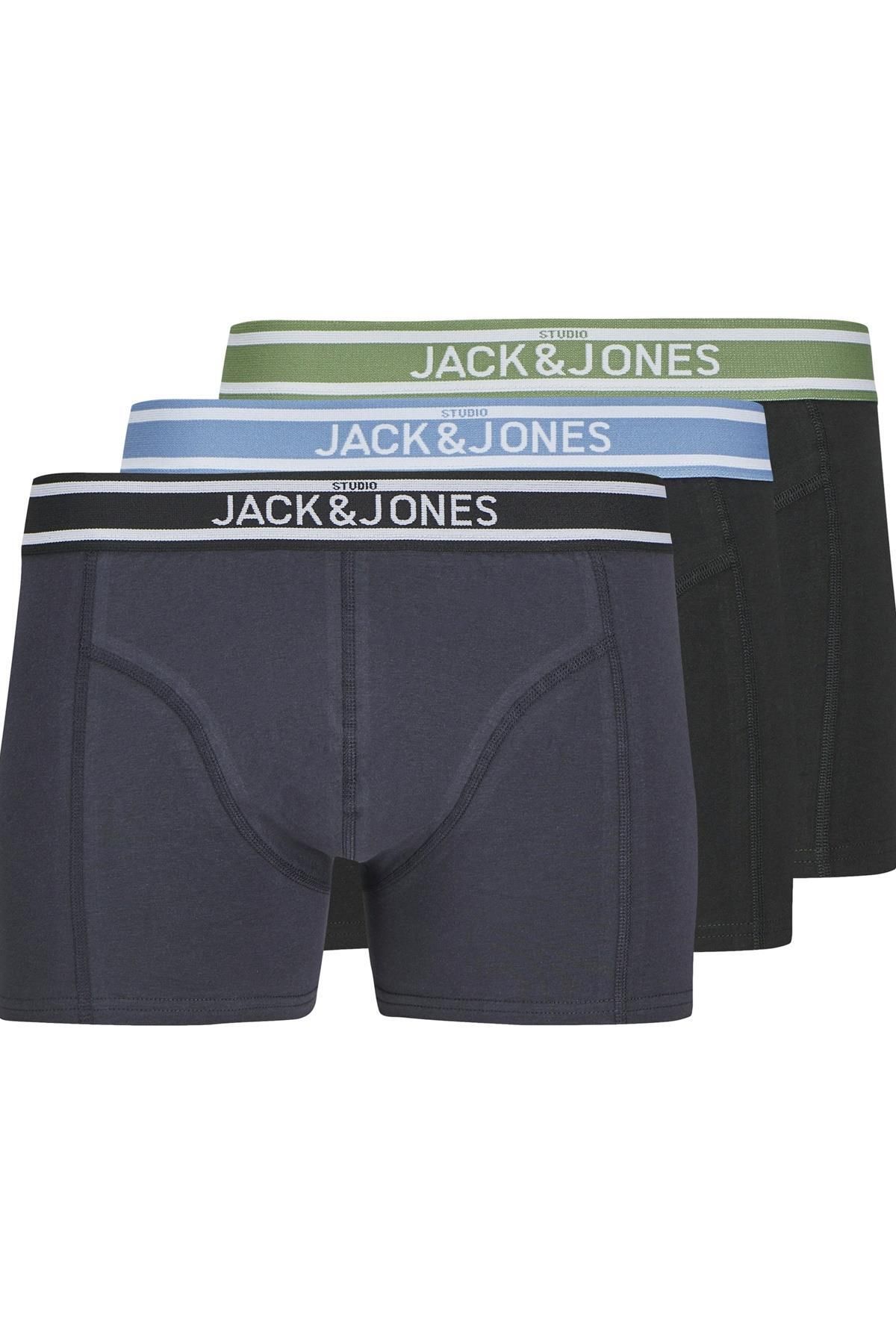 Jack & Jones JACTEDDY SOLID TRUNKS 3 PACK SİYAH