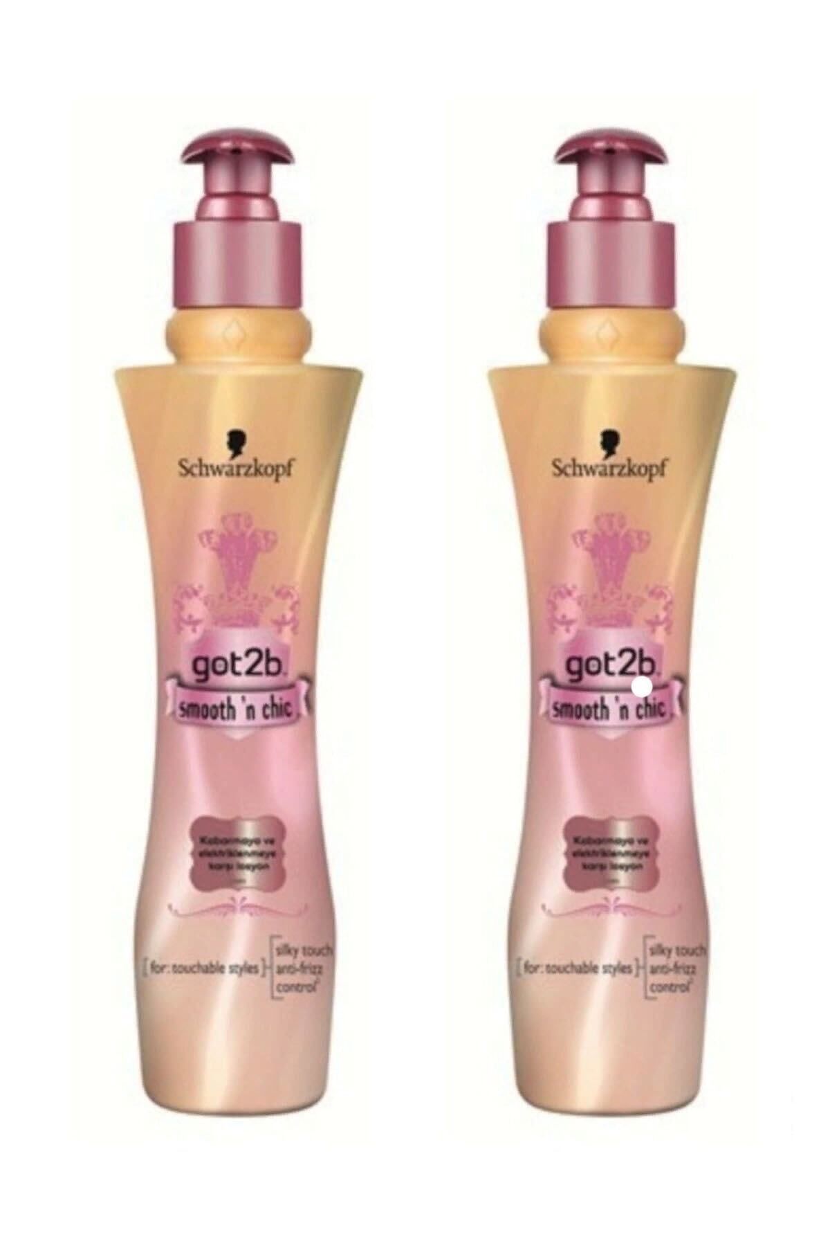 Schwarzkopf Got2b Smooth&chic Anti Frizz Lotion Saç Losyonu 200 ml X2