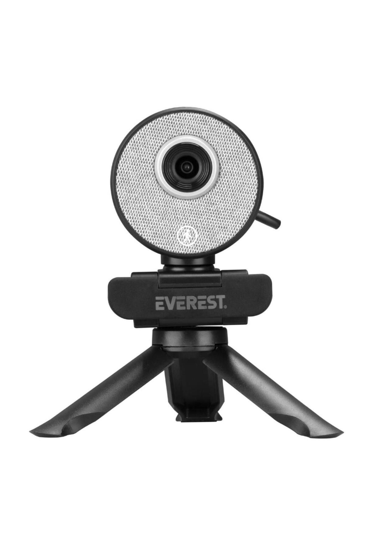 Everest Sc-hd09 1080p Full Hd Auto Tracking Harekete Duyarlı Mikrofonlu Siyah Usb Pc Kamera