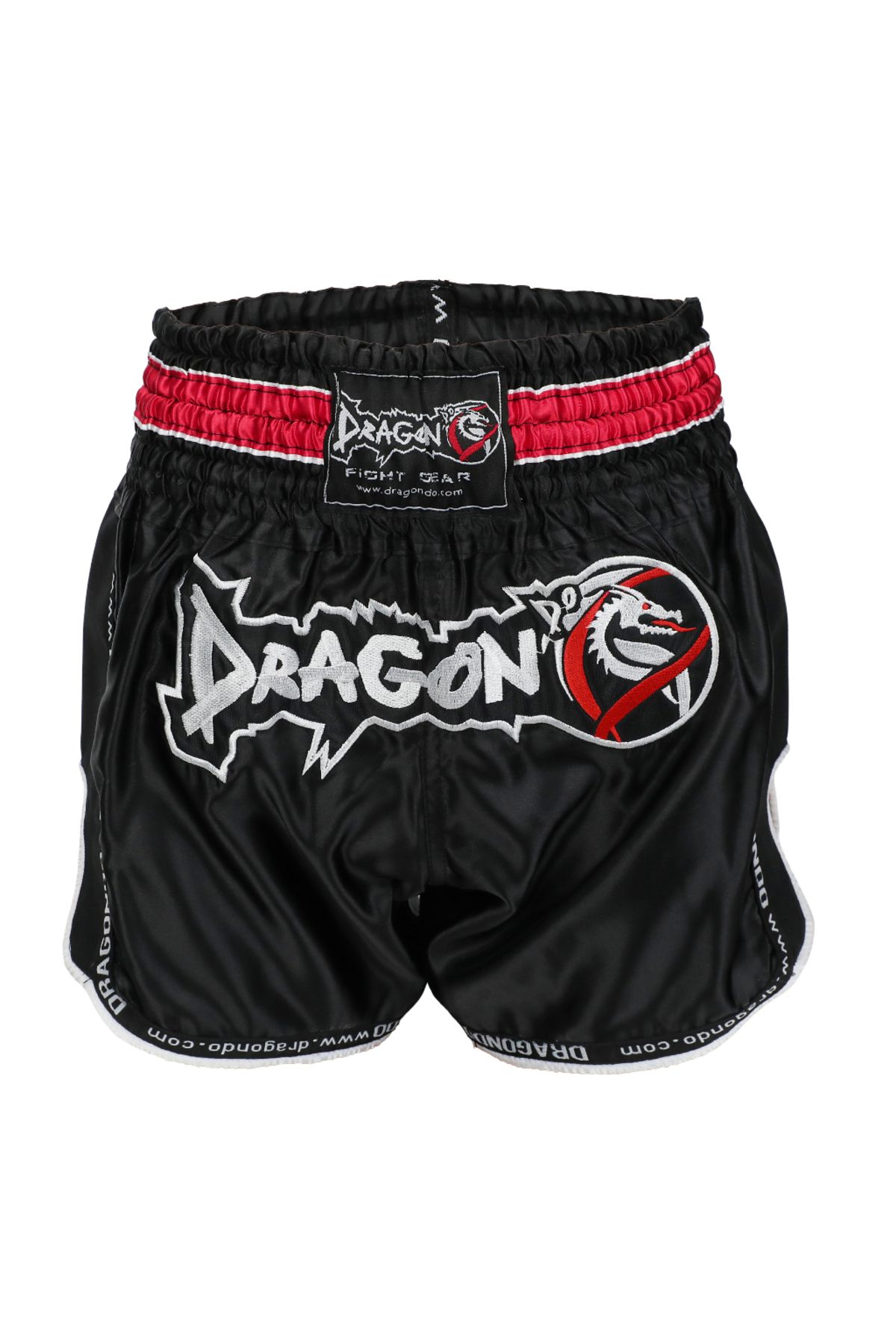Dragondo MT3075 Retro NEO Muaythai Şortu Siyah Retro Muay Thai Şort