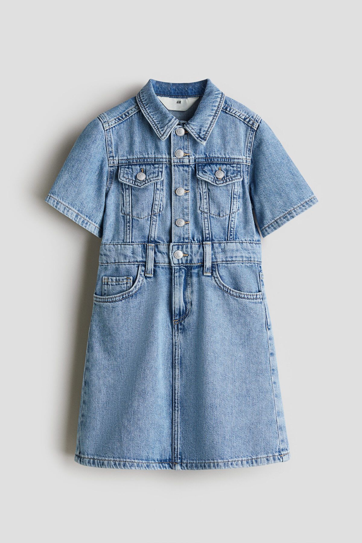 H&M Pamuklu Kot Elbise