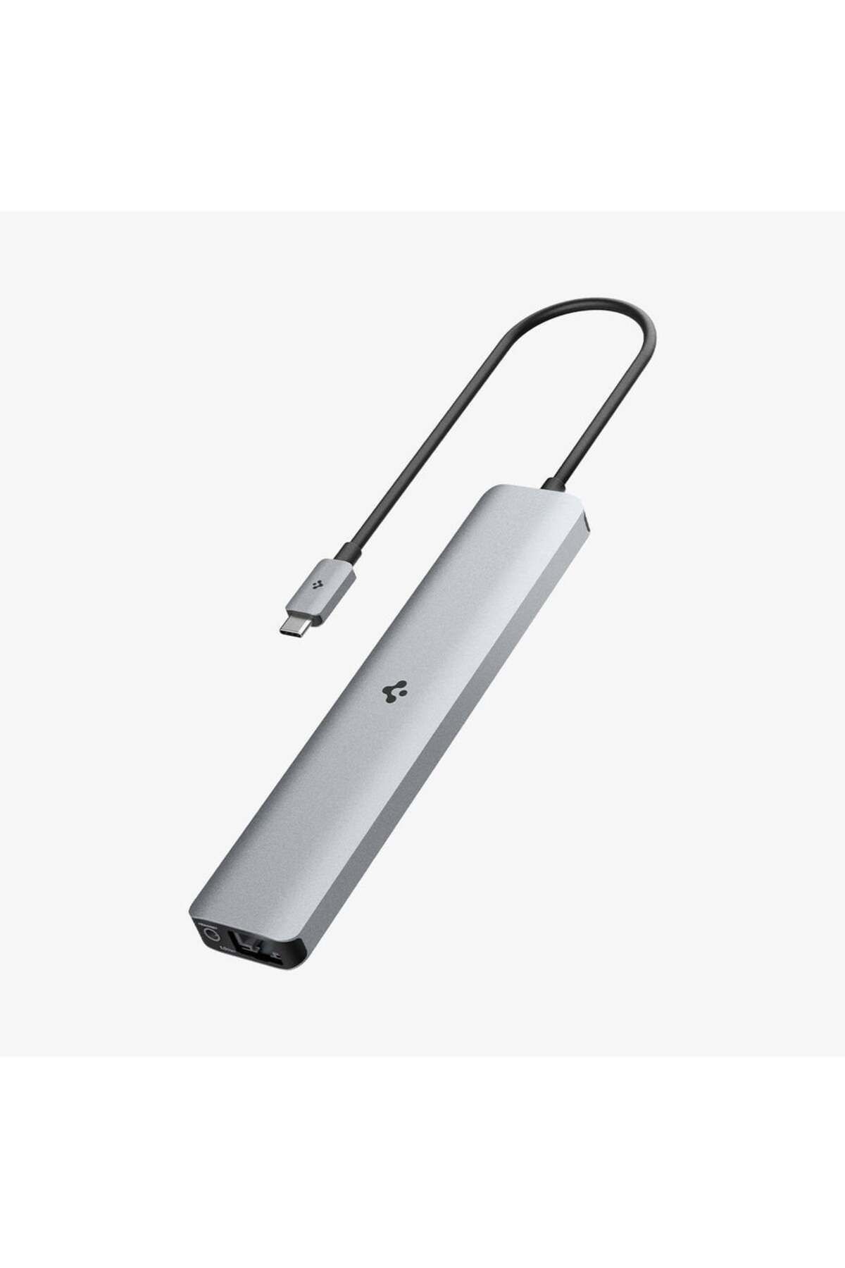 Spigen ArcDock 85W Güç Adaptörü 9in1 USB-C Multi Hub Çoklayıcı 9 Port 4k 60hz PD2306 Space Gray - ACA06388