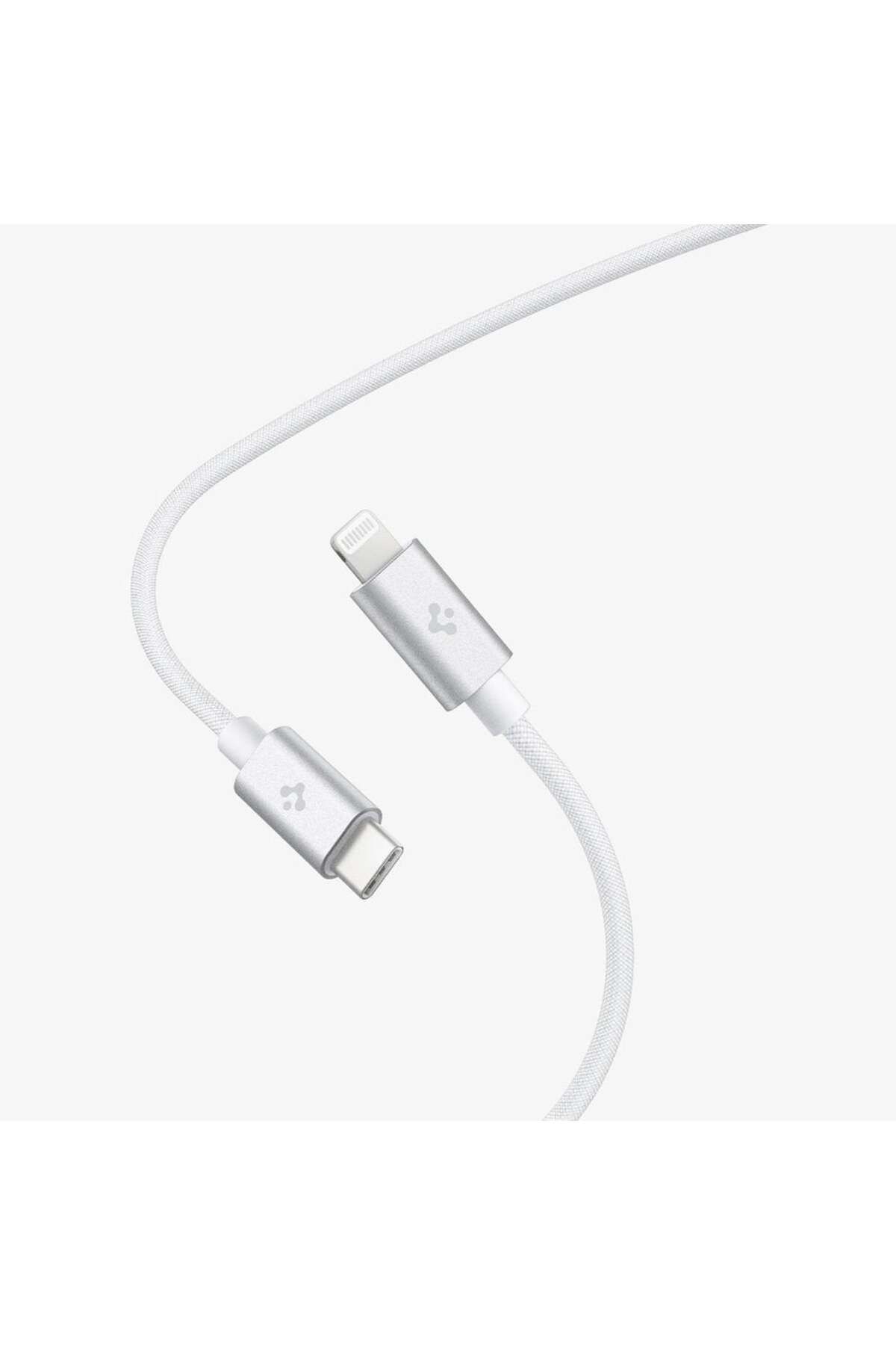 Spigen ArcWire  USB-C to Lightning DuraBend Hızlı Şarj ve Data Kablo (2 Metre) White - ACA04467
