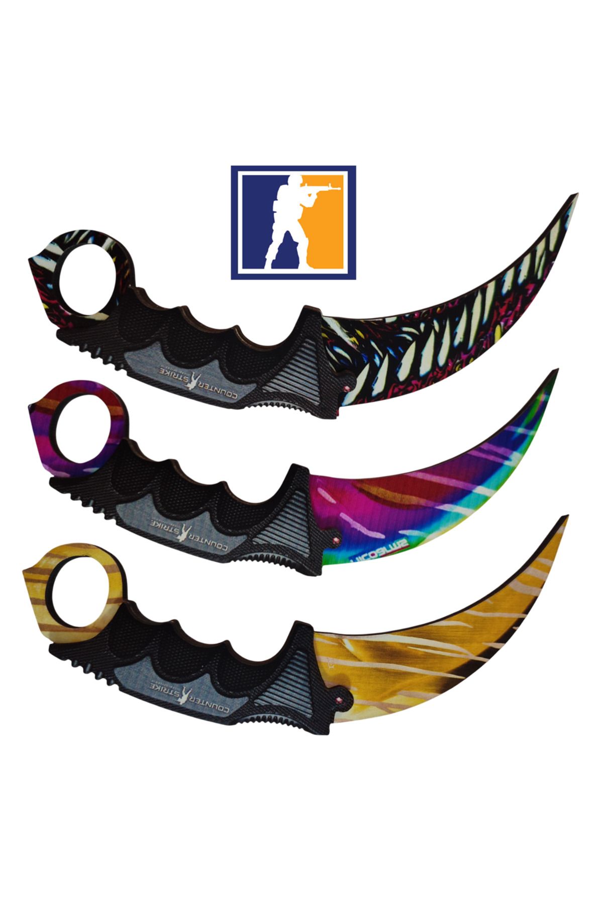 Deposundan Al Ahşap Cs-go Oyuncak Karambite (3'lü) set 4