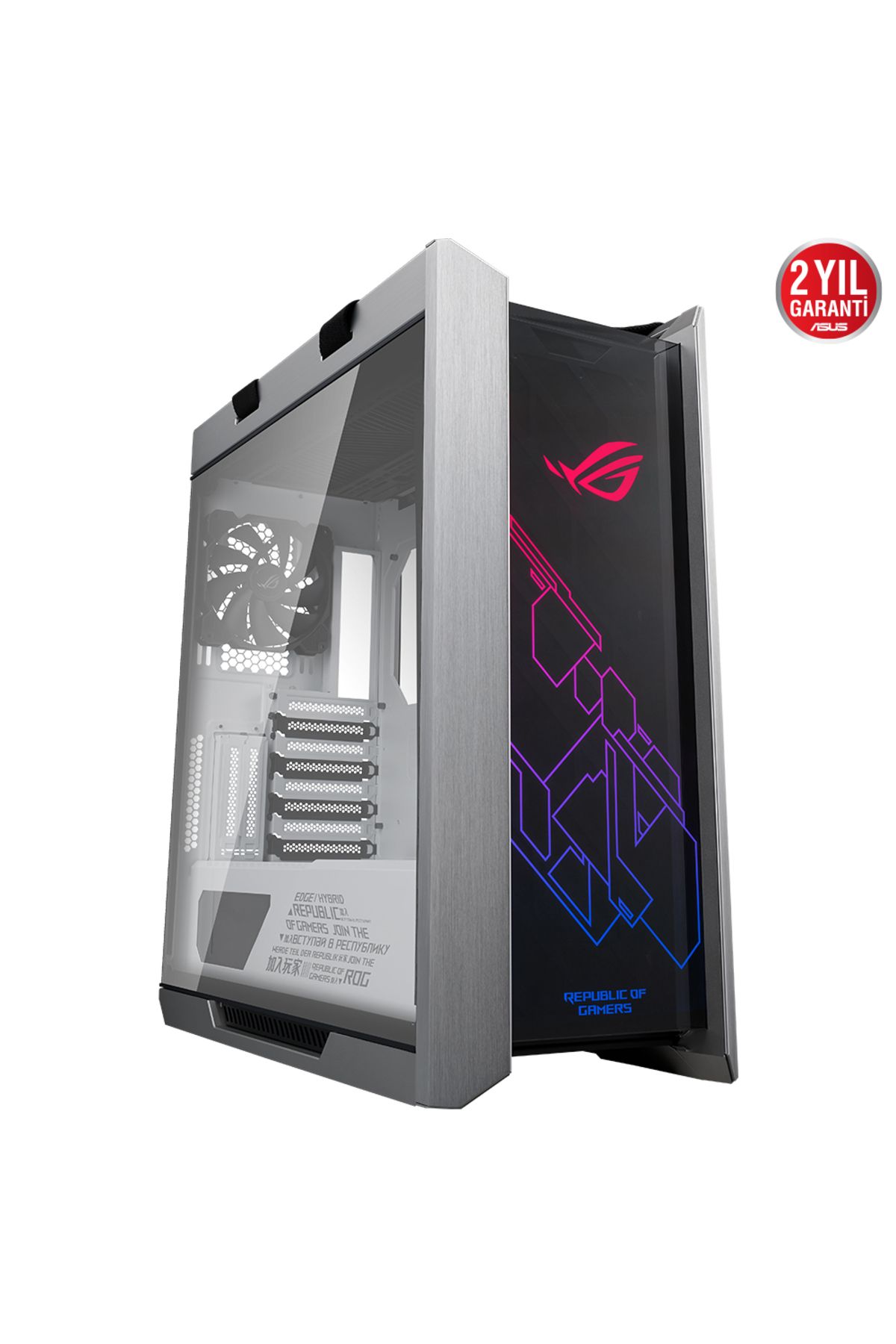ASUS Rog Strix Helios Gx601 White Edition 4x140mm Fan Usb Type-c Temperli Cam Rgb Beyaz E-atx Mid-to
