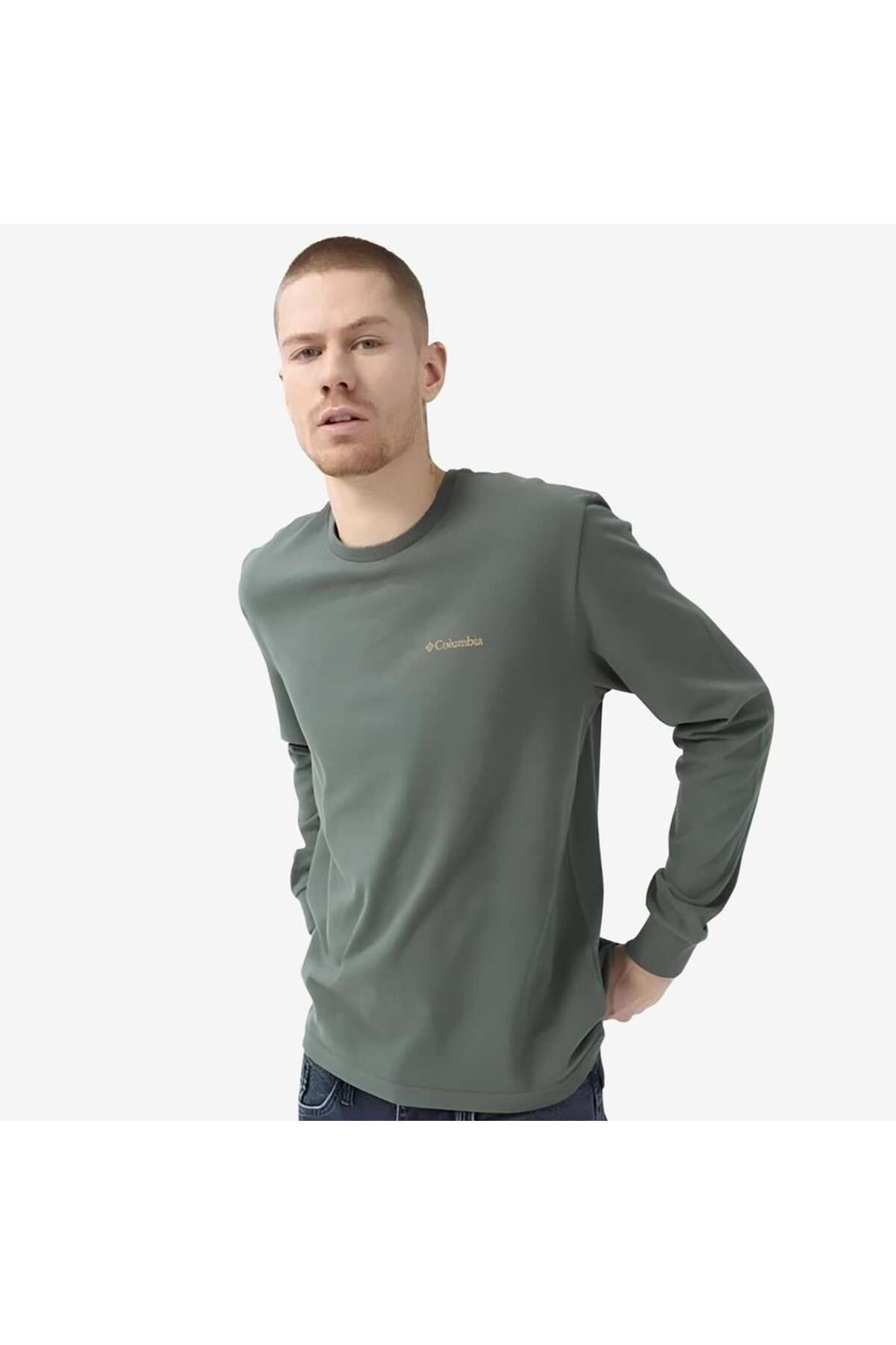Columbia Csc M Basic Sm Logo Ls Tee Erkek Tişört Cs0354