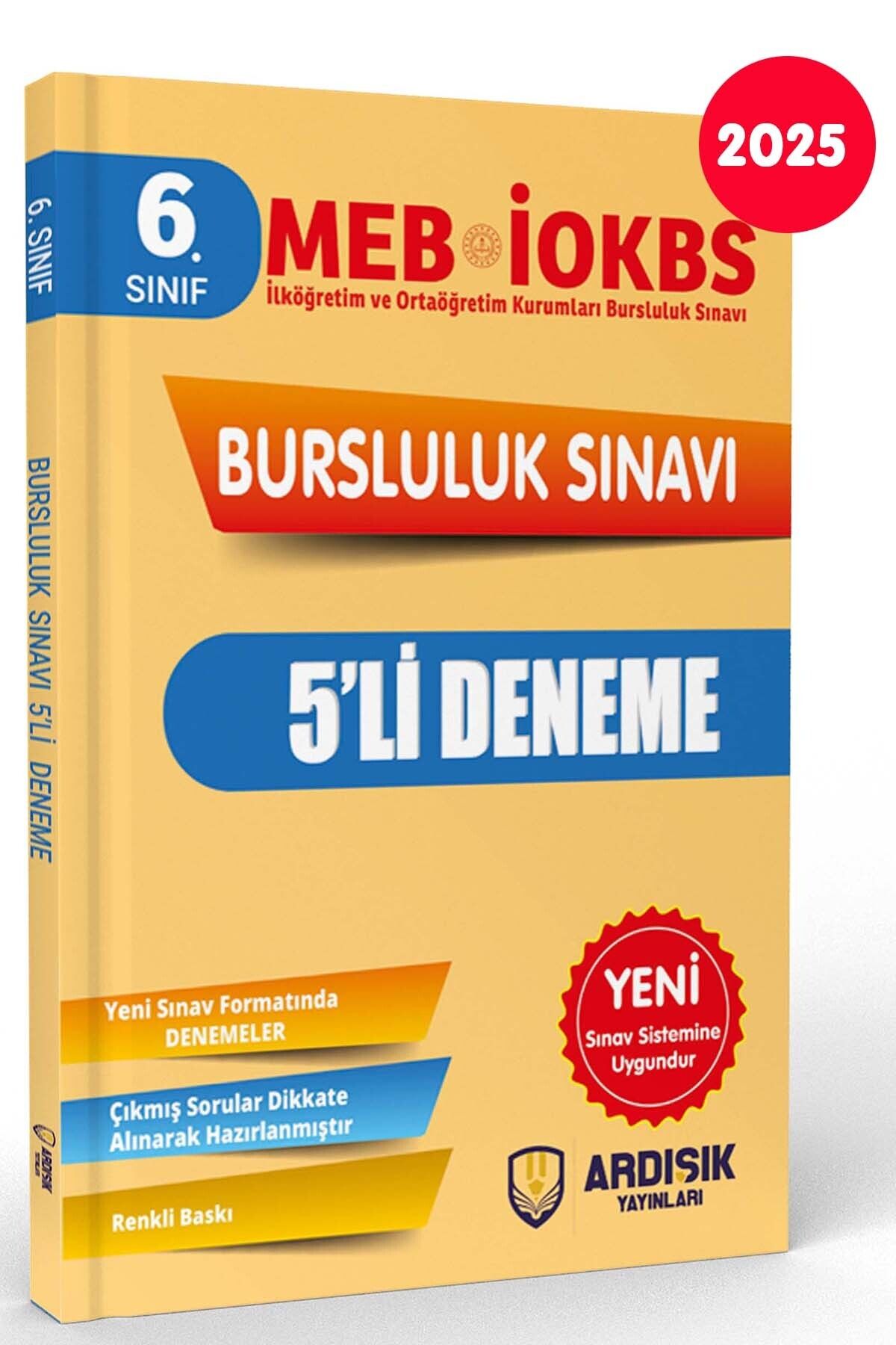 Ardışık Yayıncılık 6. Sınıf 2025 Bursluluk Deneme Sınavı 2025 Sınav Sistemine Uygundur