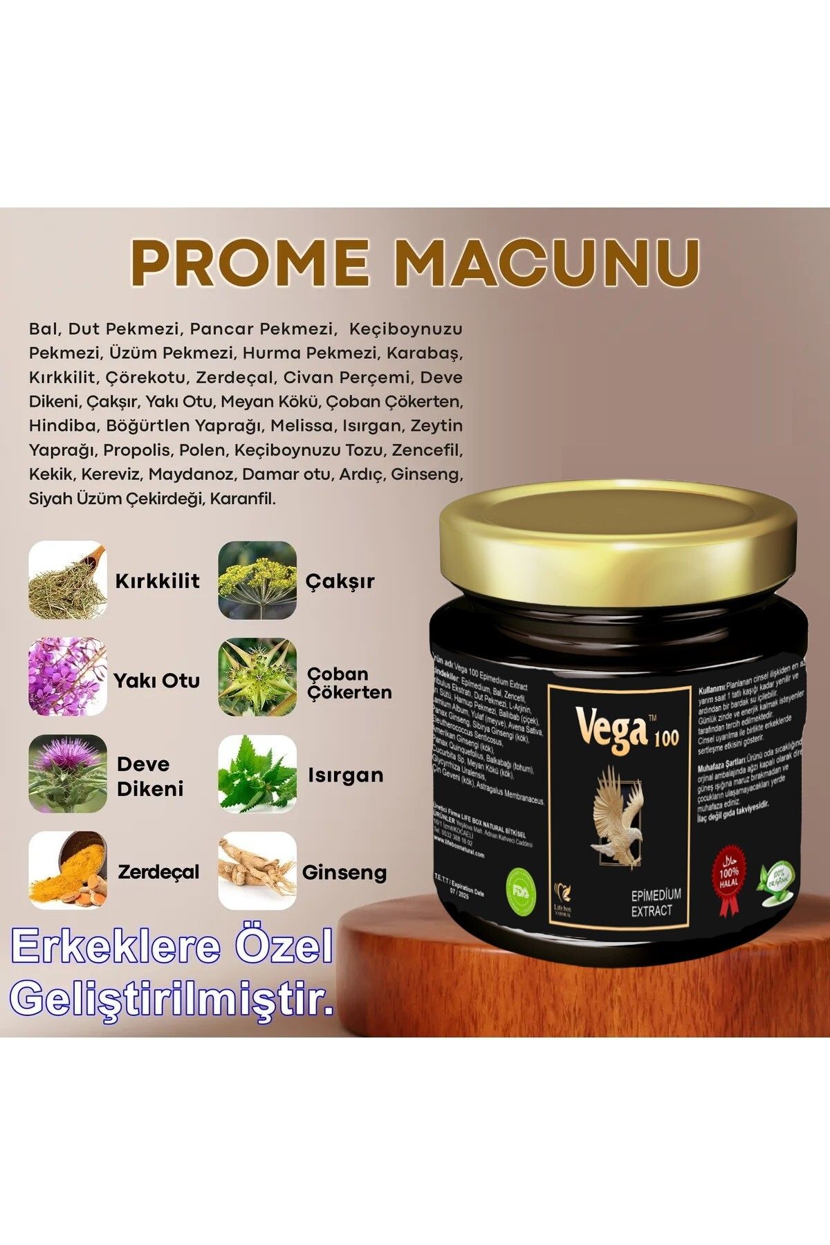 As Yaşam Shopping Vega 100 Ginseng Ve Tonkatali Macunu 230gr