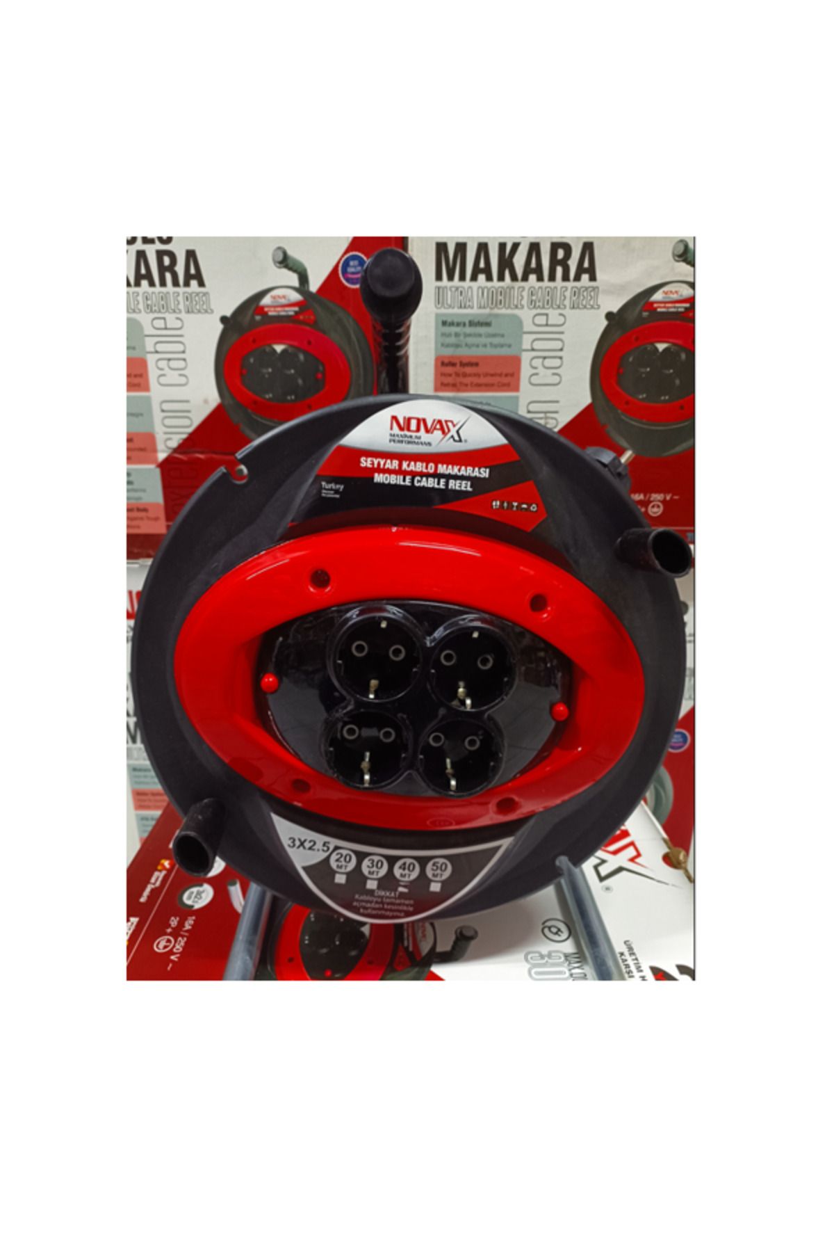 Toptancı Amca Novax Makaralı Ara Kablo 3x2.5x40 mt