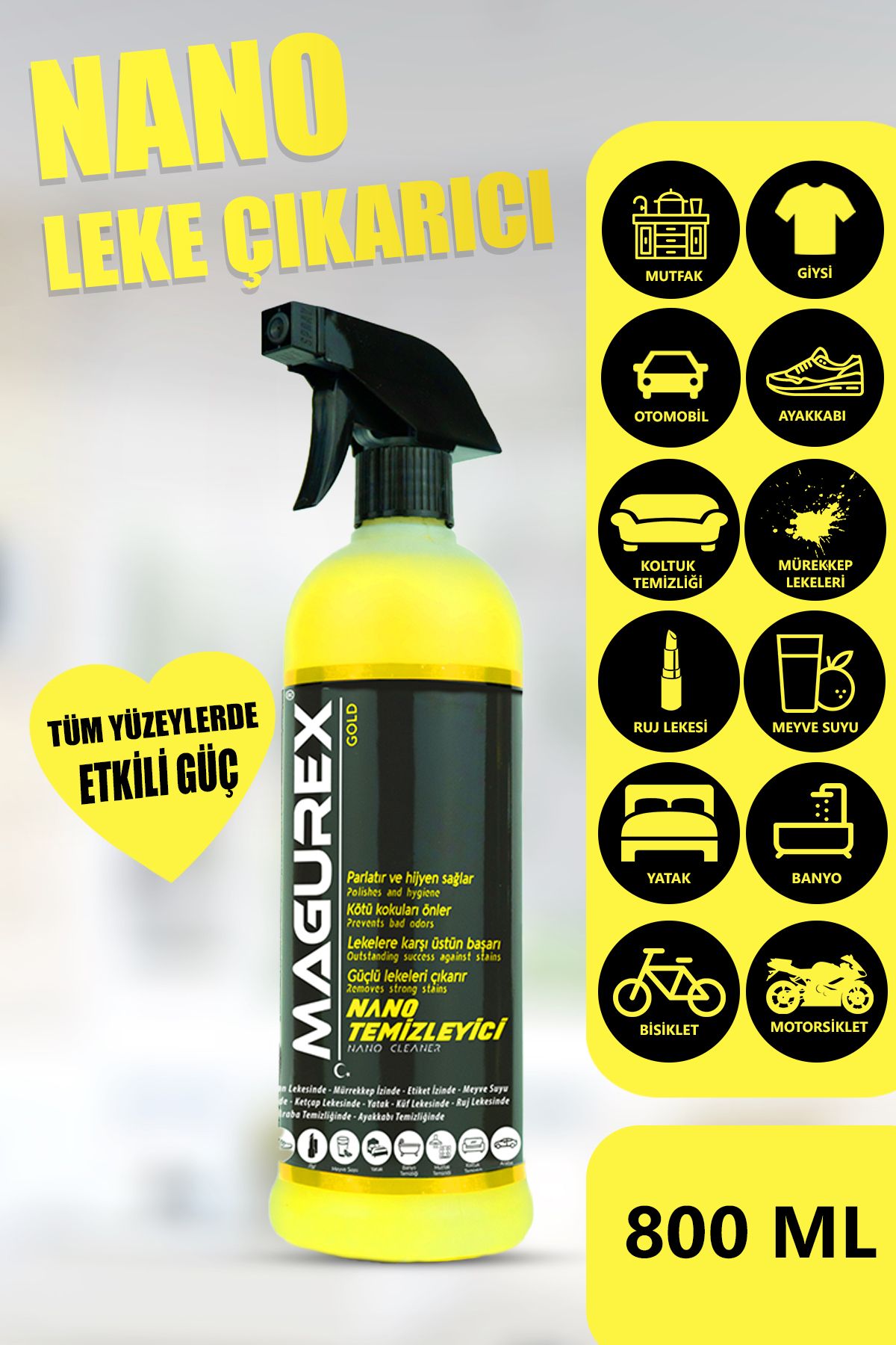 magurex Nano Temizleyici 800 ml.