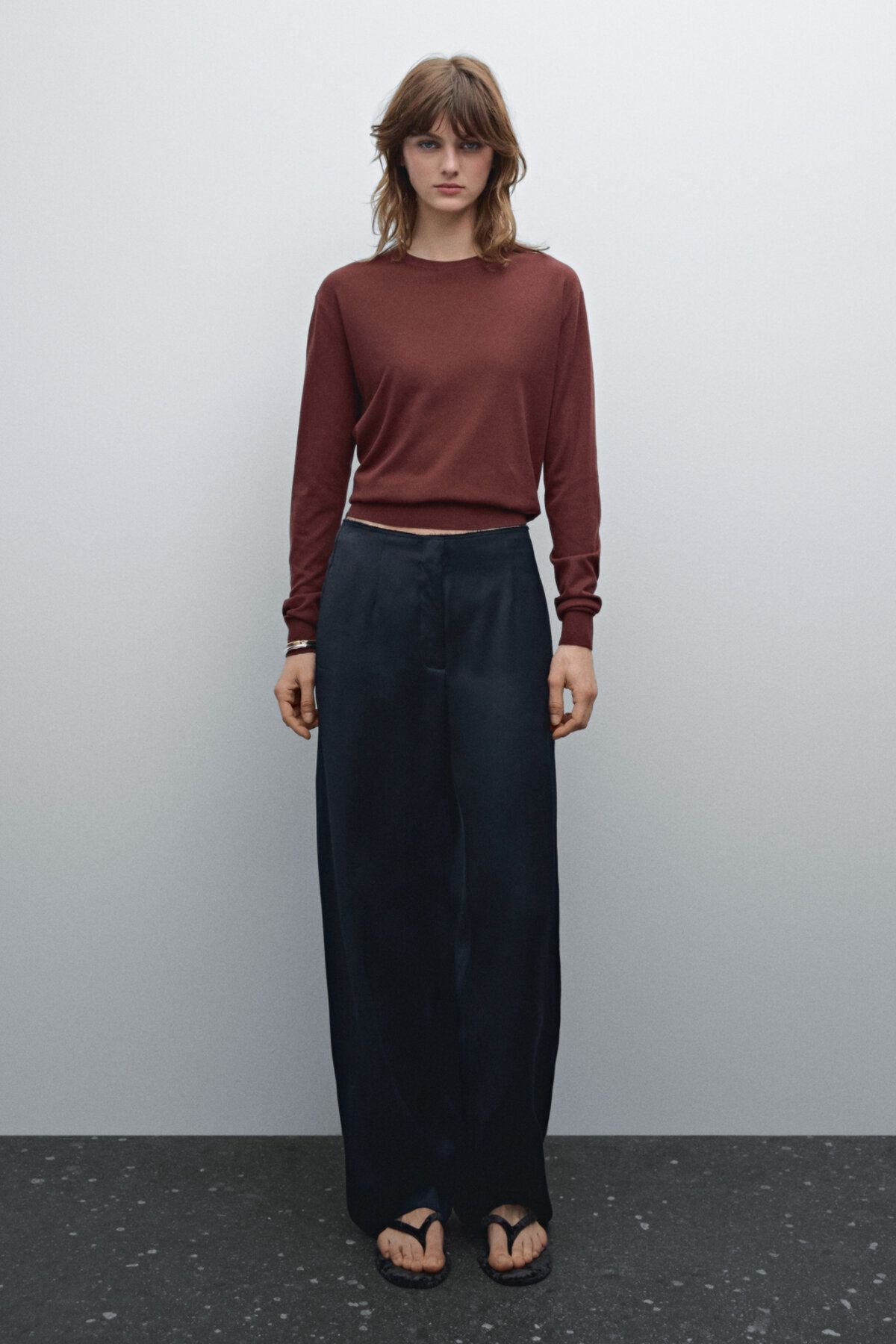 Massimo Dutti Pamuklu triko kazak