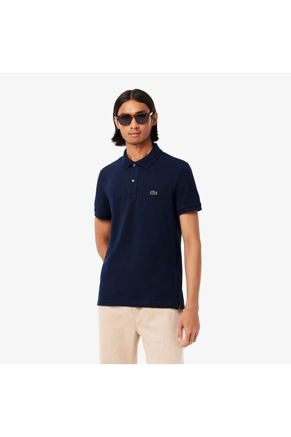 Lacoste L.12.12 Erkek Slim Fit Lacivert Polo