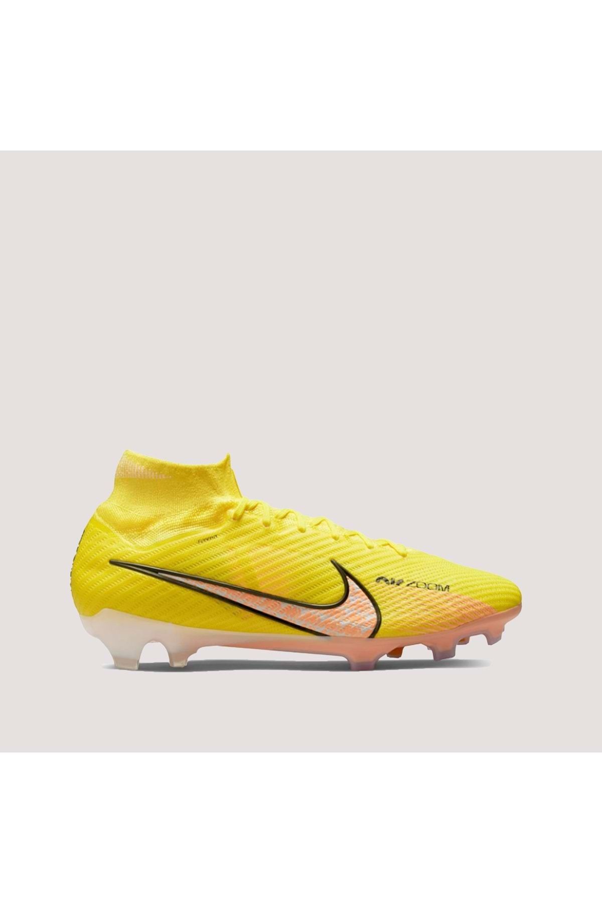 Nike Mercurial Zoom Superfly 9 Elite Krampon - Sarı - 45