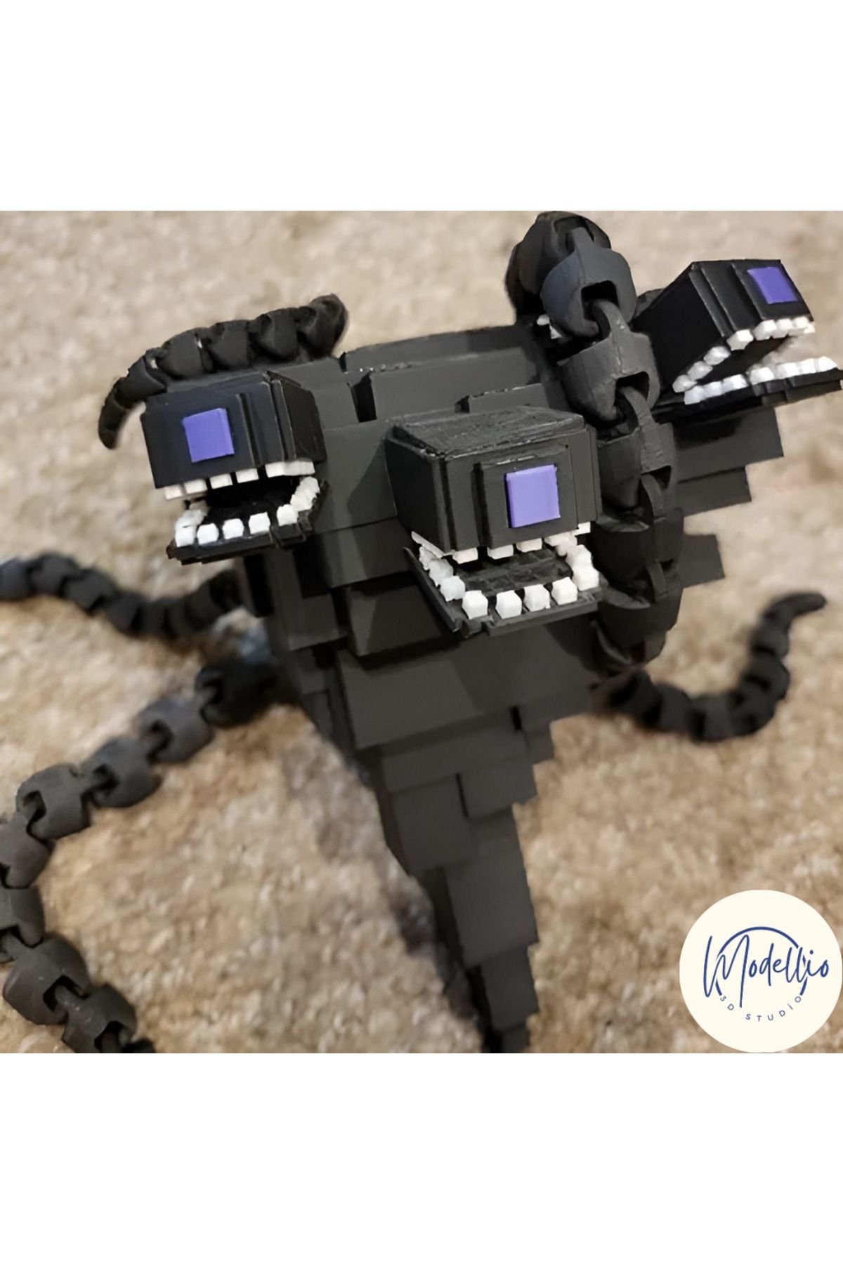 Modellio3D Minecraf Wither Storm Figürü