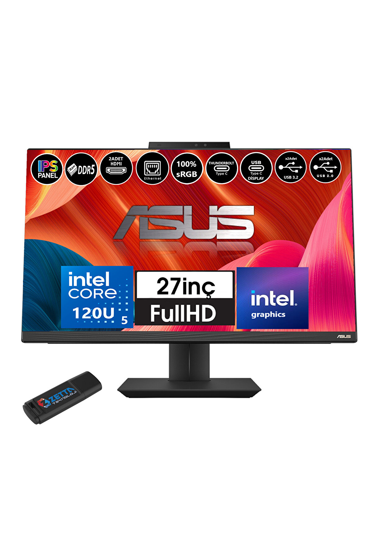 A5702WVARK Intel Ultra 5 120U 64GB Ddr5 1tb SSD Fhd 27