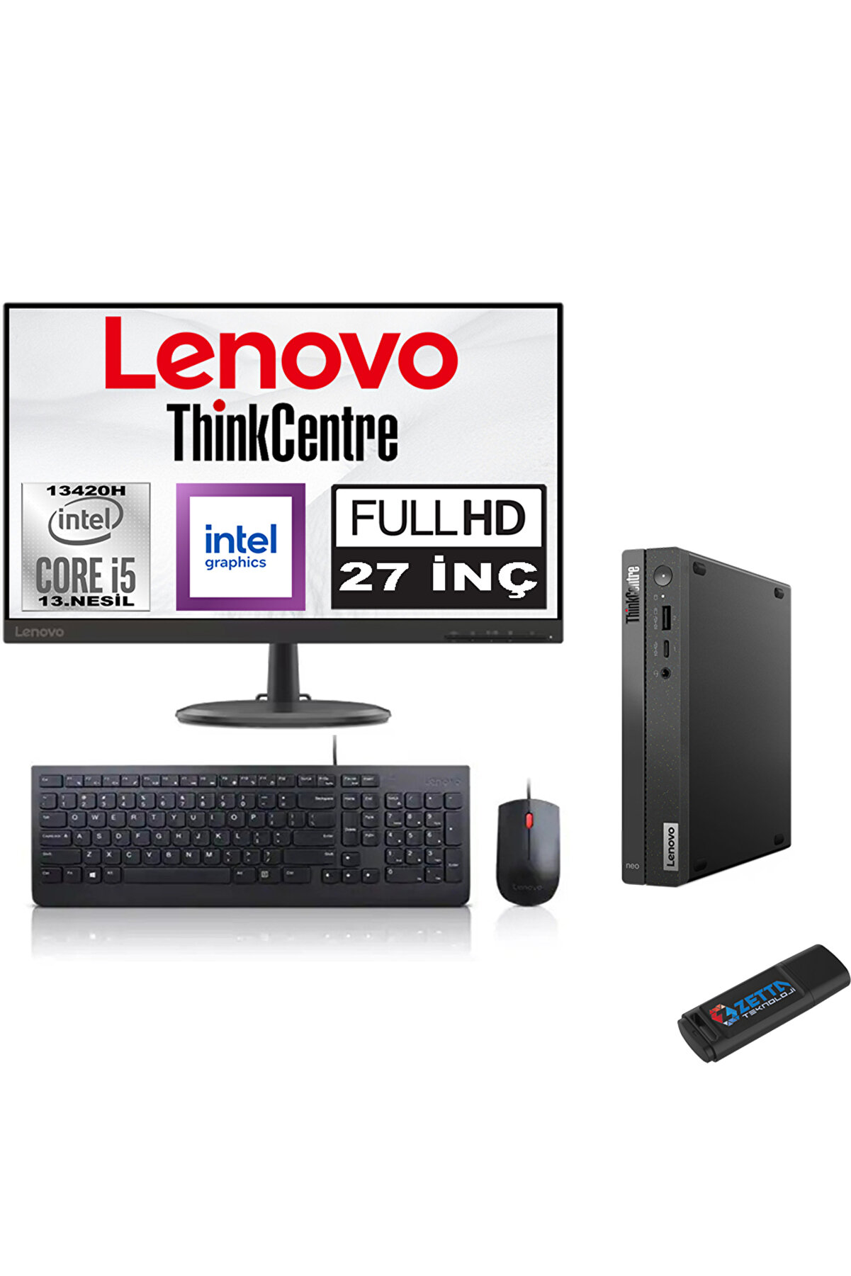 Thinkcentre Neo 50Q Gen 4 Intel Core I5-13420H 16GB 1tb SSD 27
