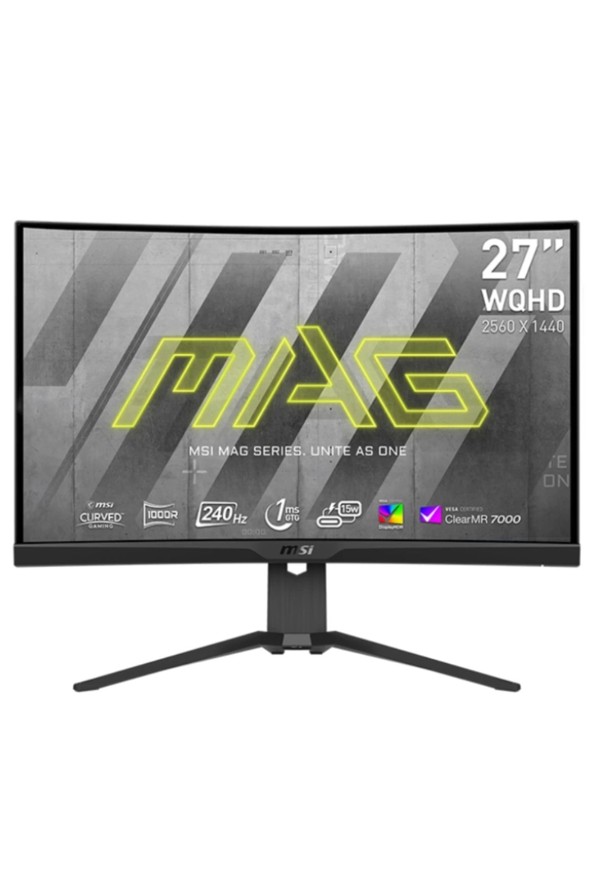 MSI 27" Mag 275cqrxf 240hz 1ms Hdmı Dp Freesync Hdr 400 Wqhd Rapıd Va Gaming Monitör
