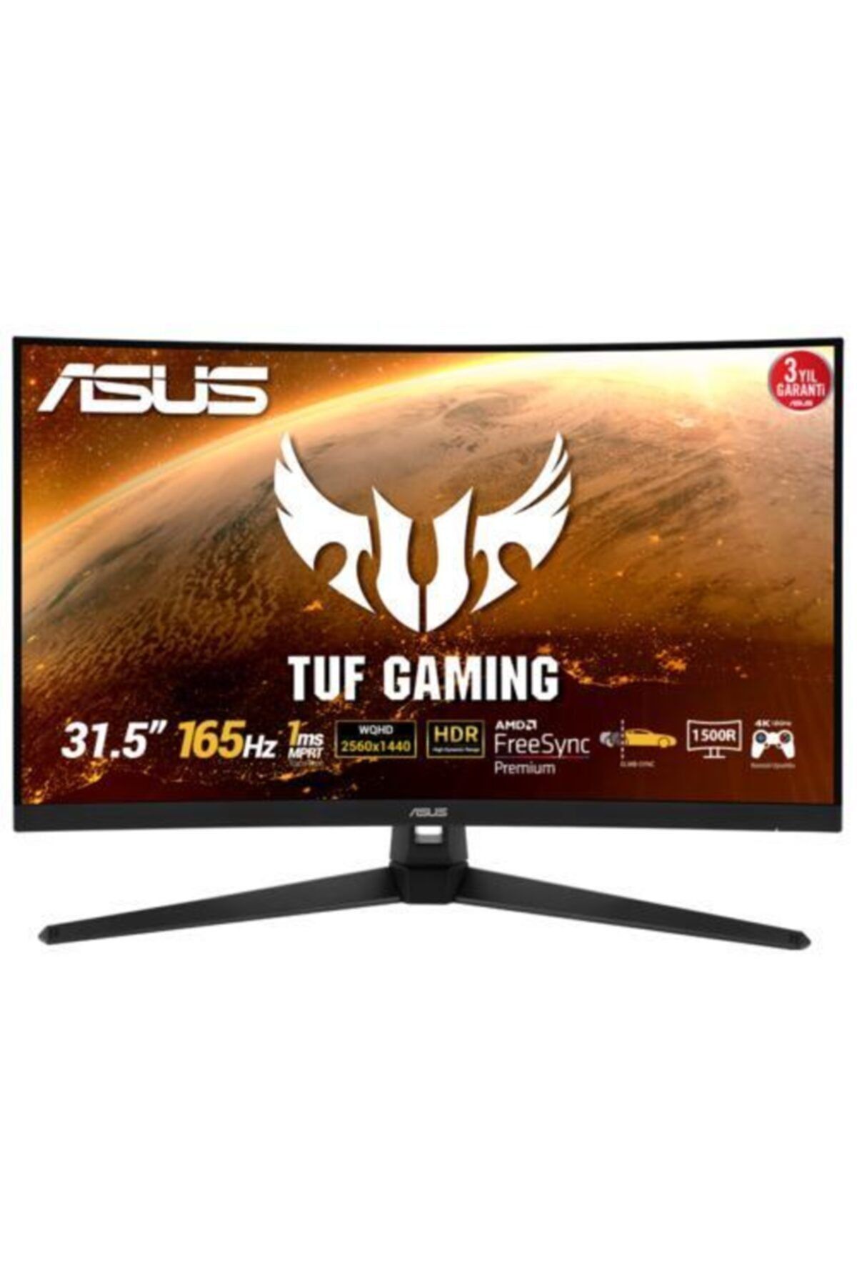 ASUS Tuf Gaming Vg32vq1br 31.5" 165hz 1ms (HDMI DİSPLAY) Freesync Wqhd Monitör