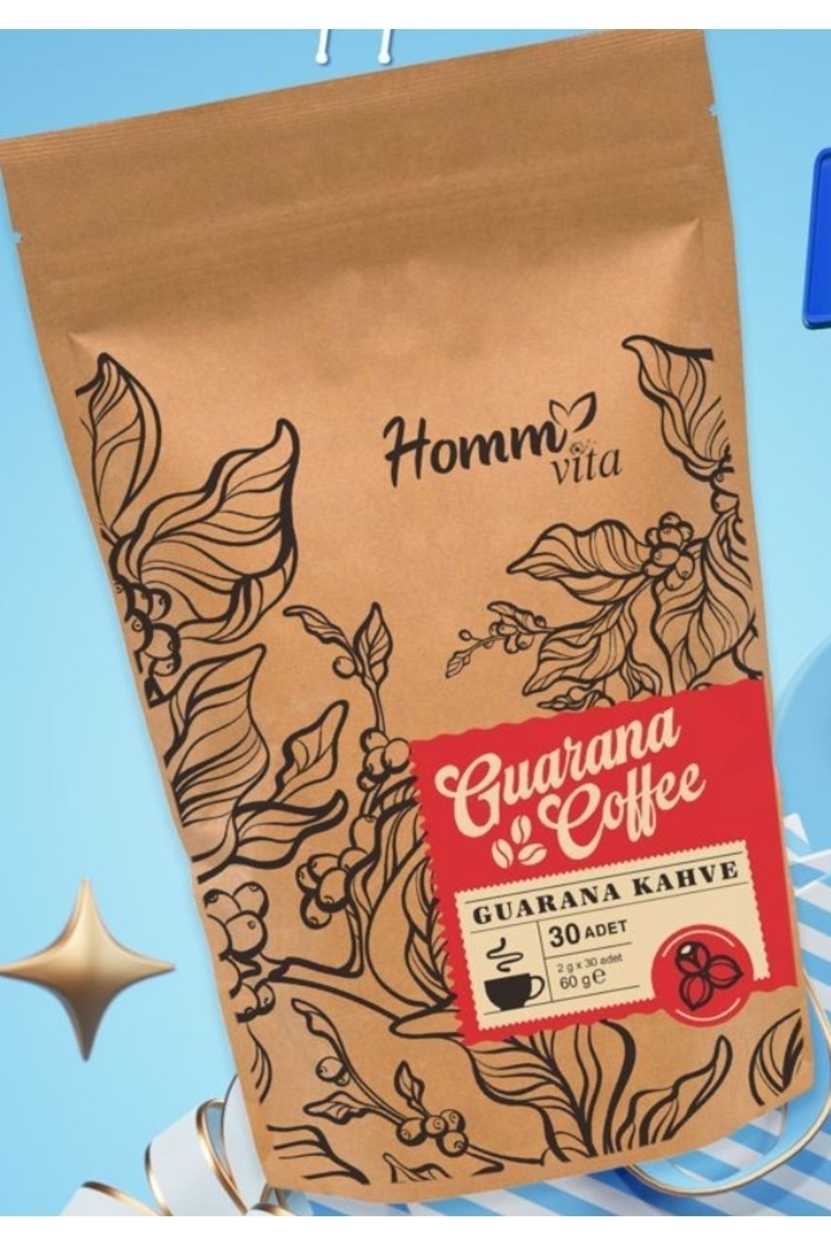 Homm Bitkisel HOMM VITA GUARANA KAHVE 30 ADET 60GR