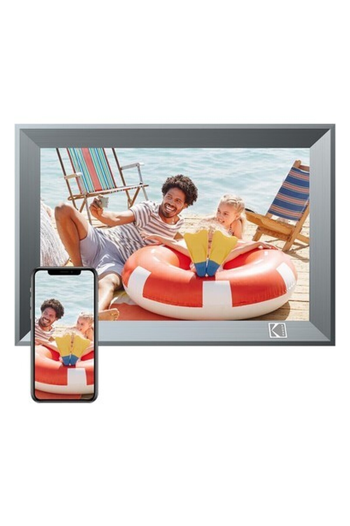 10.1 Inc Dijital Fotoğraf Çerçevesi, Wifi - 1280X800 IPS Dokunmatik Ekran