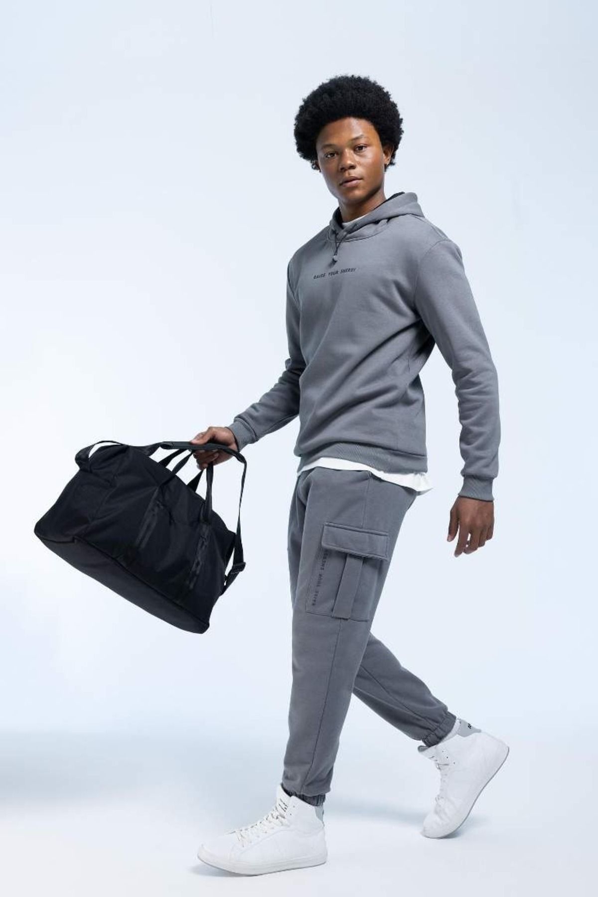Defacto DeFactoFit Standart Fit Kargo Cepli Jogger Eşofman Altı