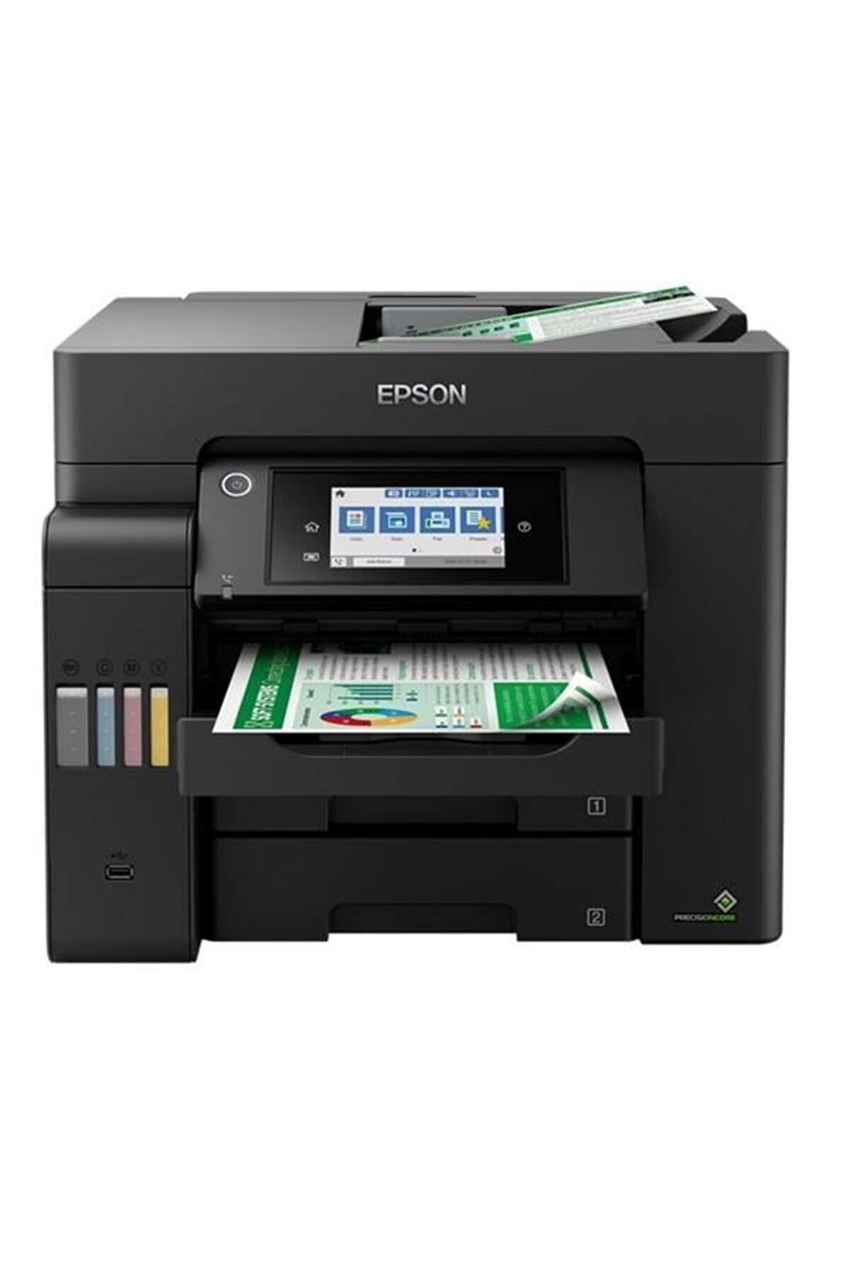 A4 Renkli EcoTank L6550 Çok Fonksiyonlu Tanklı Yazıcı Fax USB 2.0,Ethernet,Kablosuz