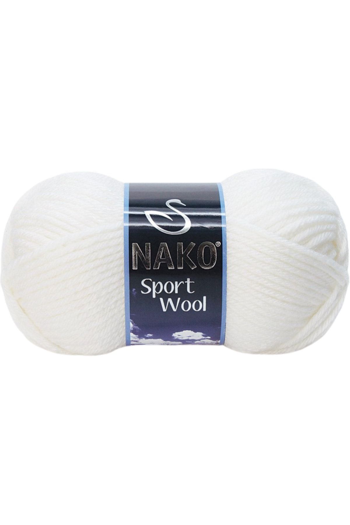 Nako Sport Wool Yün Karışımlı 208 Beyaz Renk El Örgü Ipi - 1 Adet