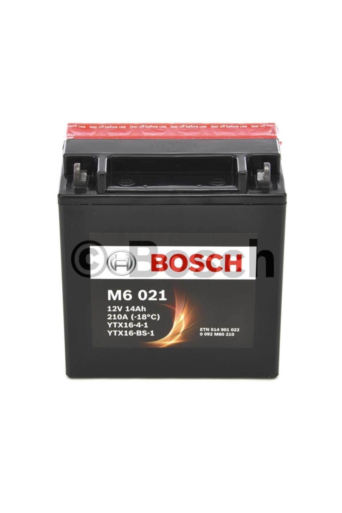 Bosch 14 Ah M6021 Ytx16-bs-1 Motosiklet Aküsü