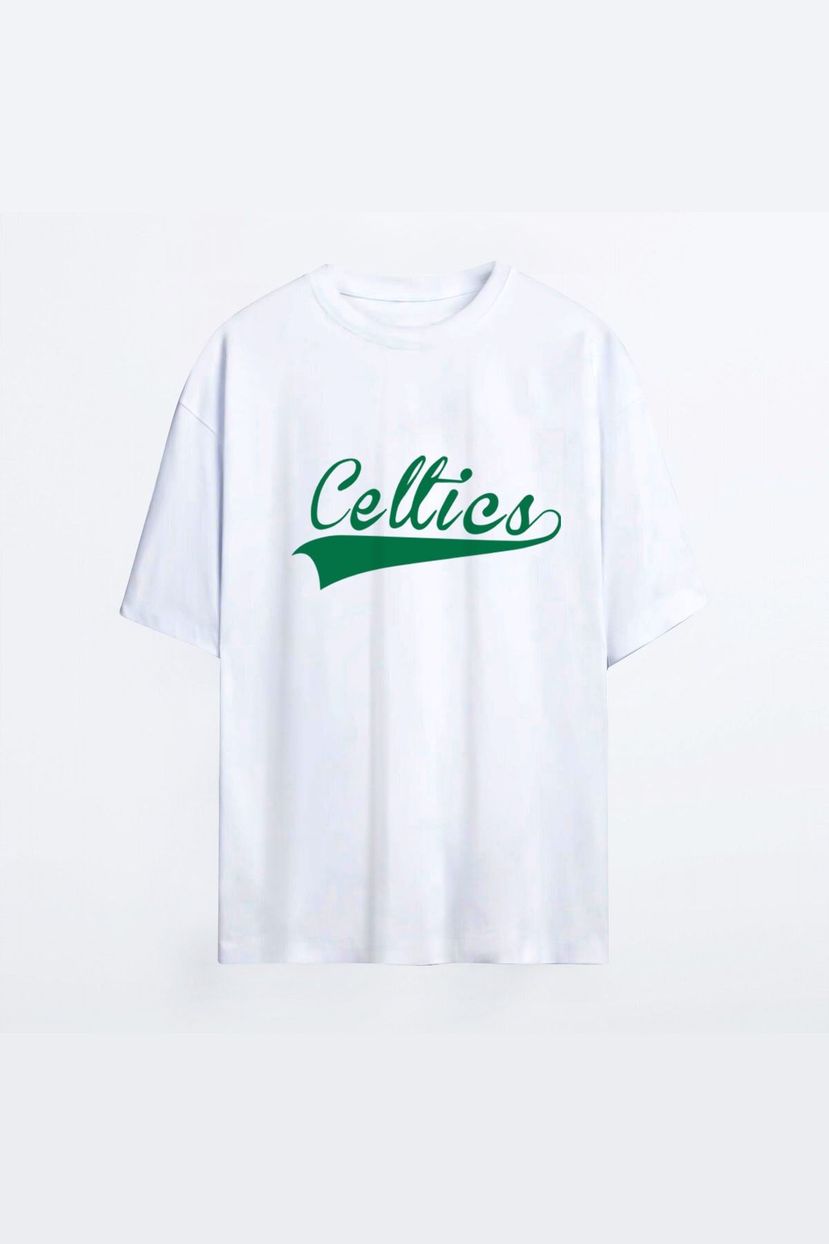Genel Markalar Boston Celtics 32 Beyaz Hg Erkek Oversize Tshirt - Tişört