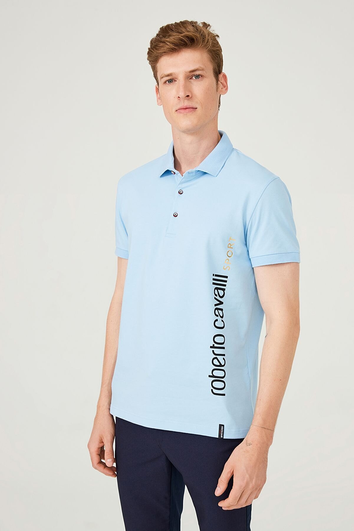 Roberto Cavalli Erkek Polo Yaka T-shirt