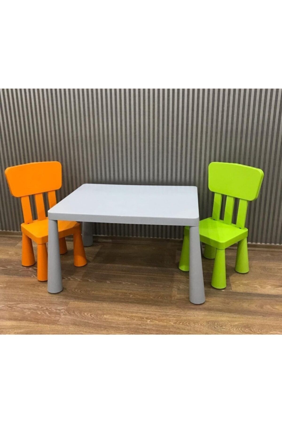 zengi plastik Yeşil Mammut Çocuk Masası Ve 2 Sandalye