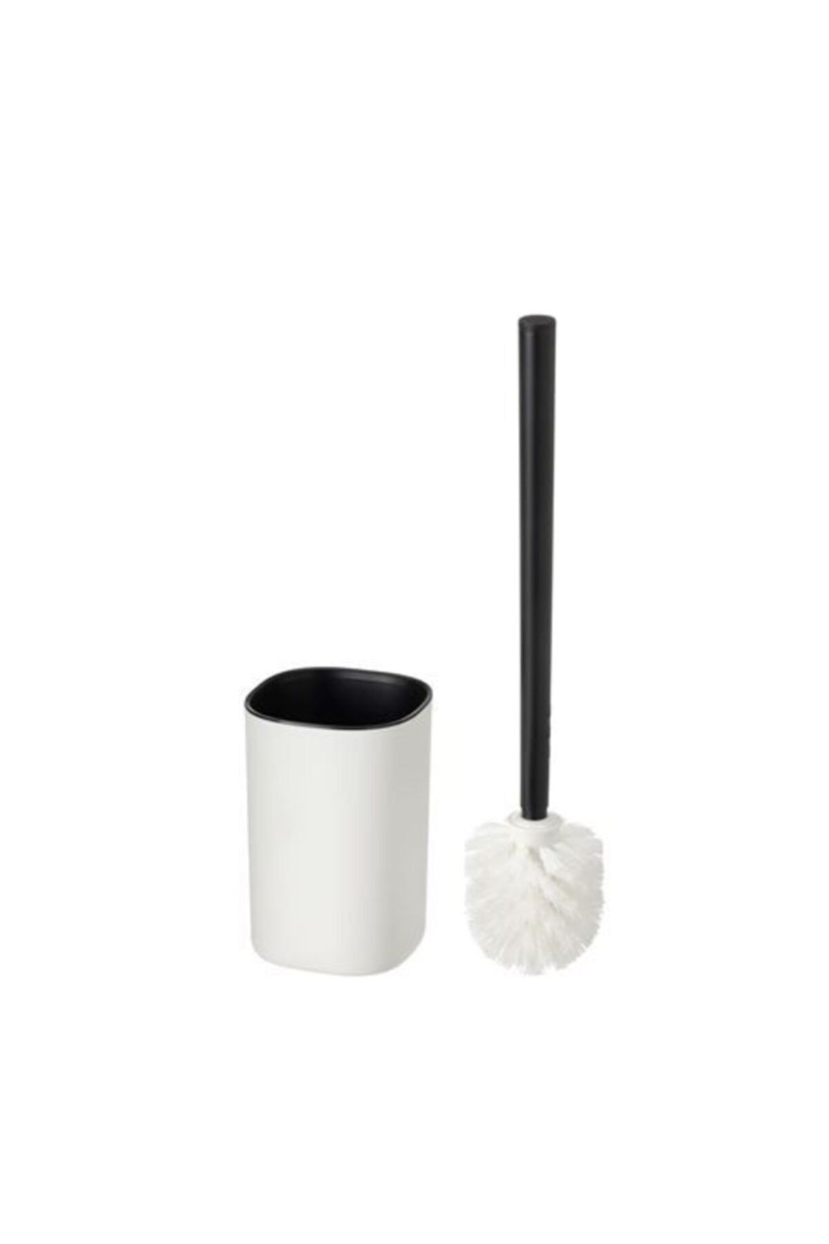 IKEA Siyah Tuvalet Fırçası, Beyaz-siyah Renk Meridyendukkan 37 Cm Tuvalet Fırçası Polipropilen