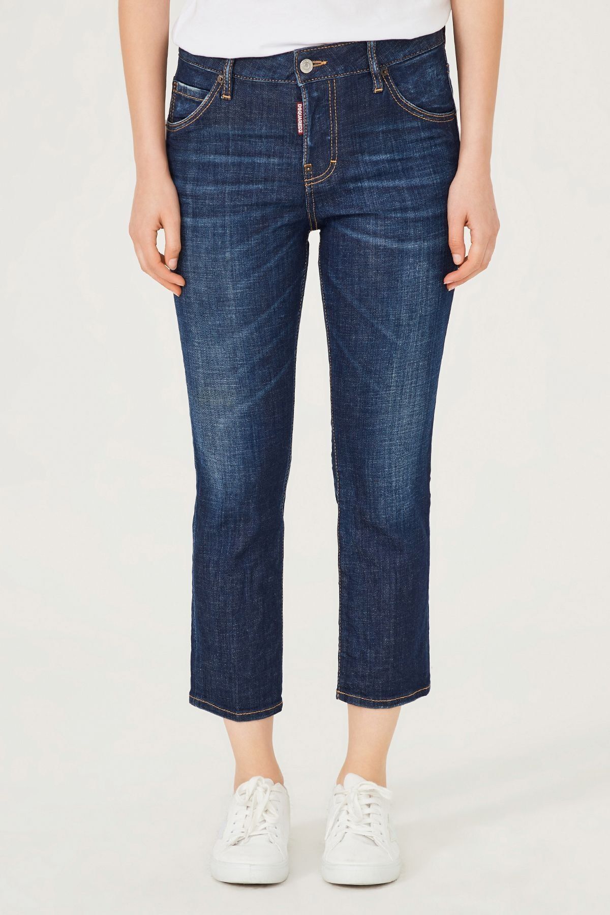 DSquared2 Normal Bel Normal Paça Kadın Jeans