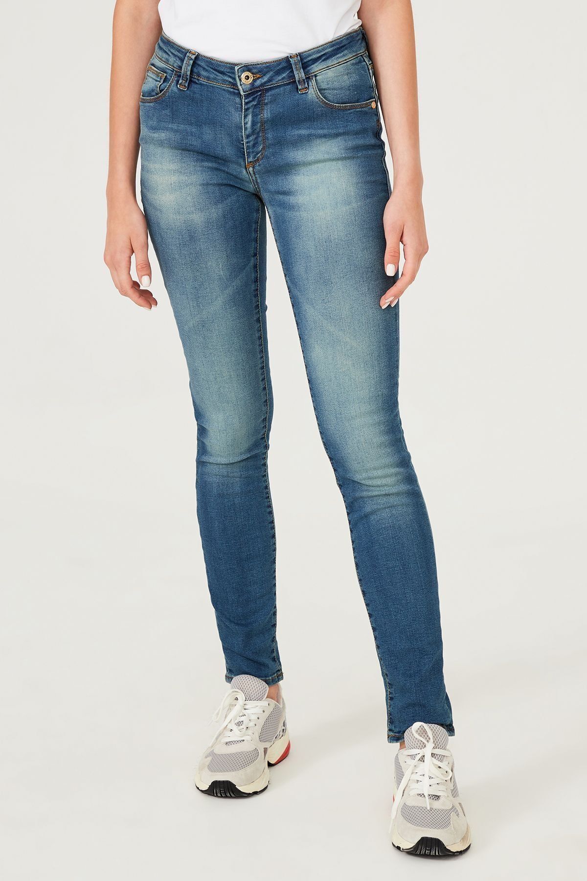 Trussardi Jeans Normal Bel Dar Kesim Kadın Jean Pantolon