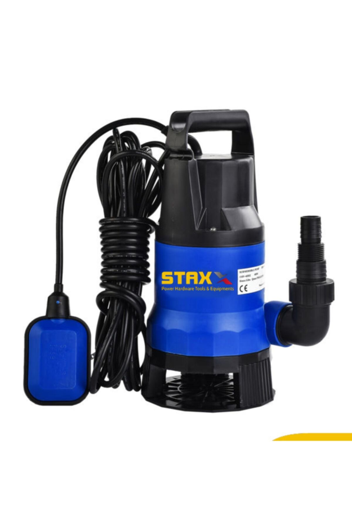 STAXX POWER 750w Plastik Gövdeli Kirli Ve Temiz Su Dalgıç Pompa Seti Şamandıralı Otomatik Paket