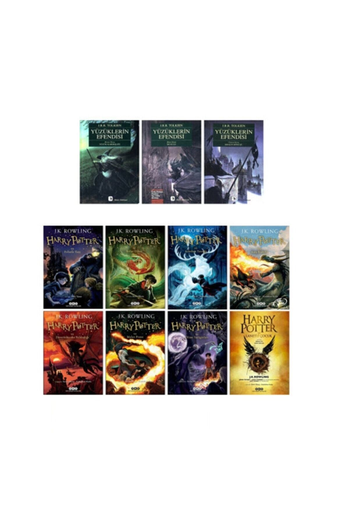 Yapı Kredi Yayınları Yüzüklerin Efendisi 3 Kitap + Harry Potter Serisi 8 Kitap / 11 Kitap Set