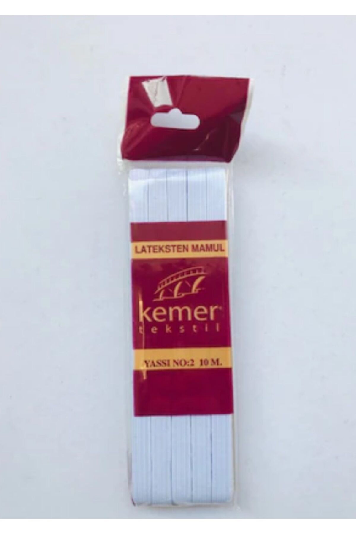 kemer tekstil Yassı Lastik 2 No 10 Metre